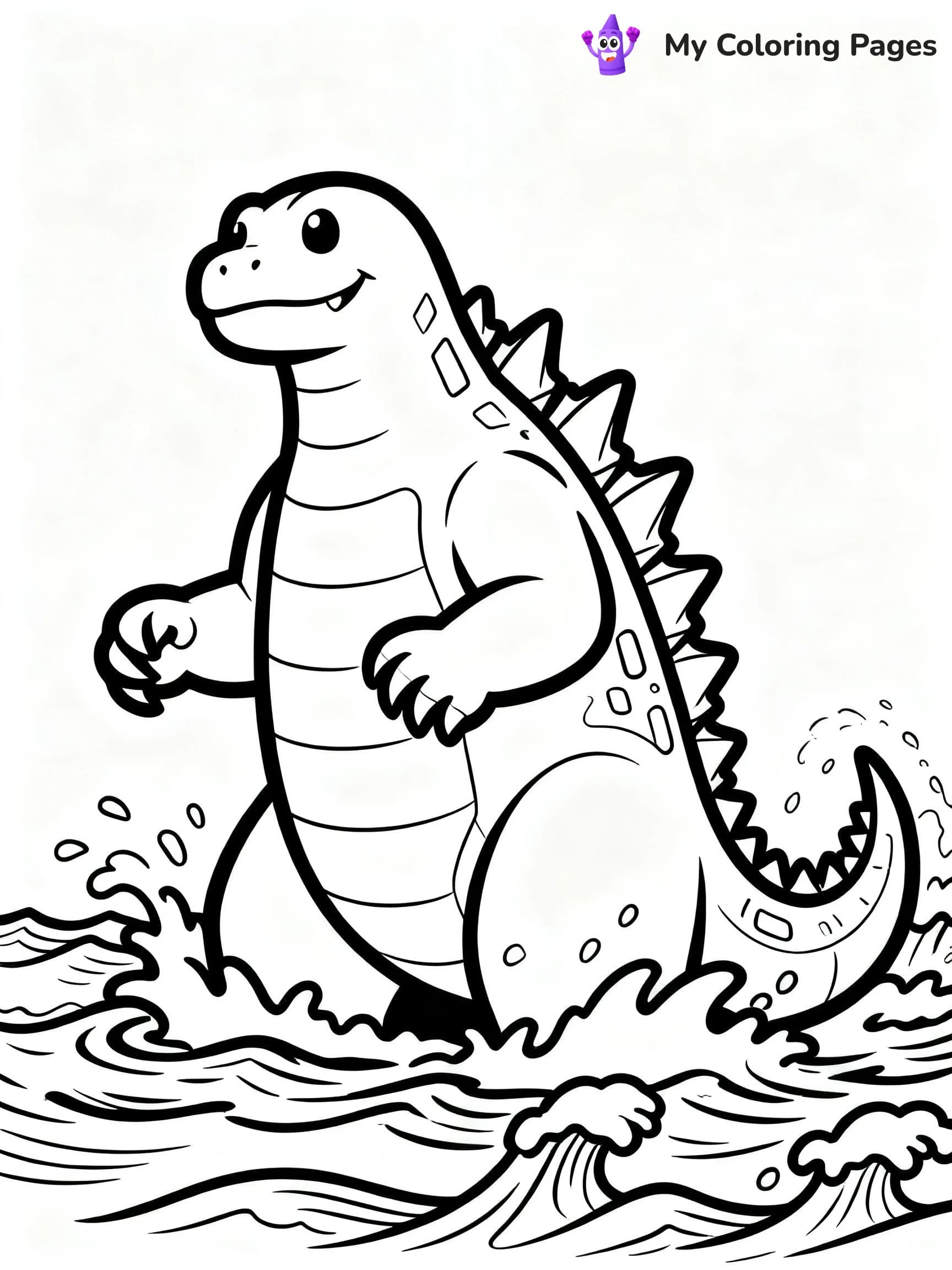 Space Godzilla Coloring Pages - 3