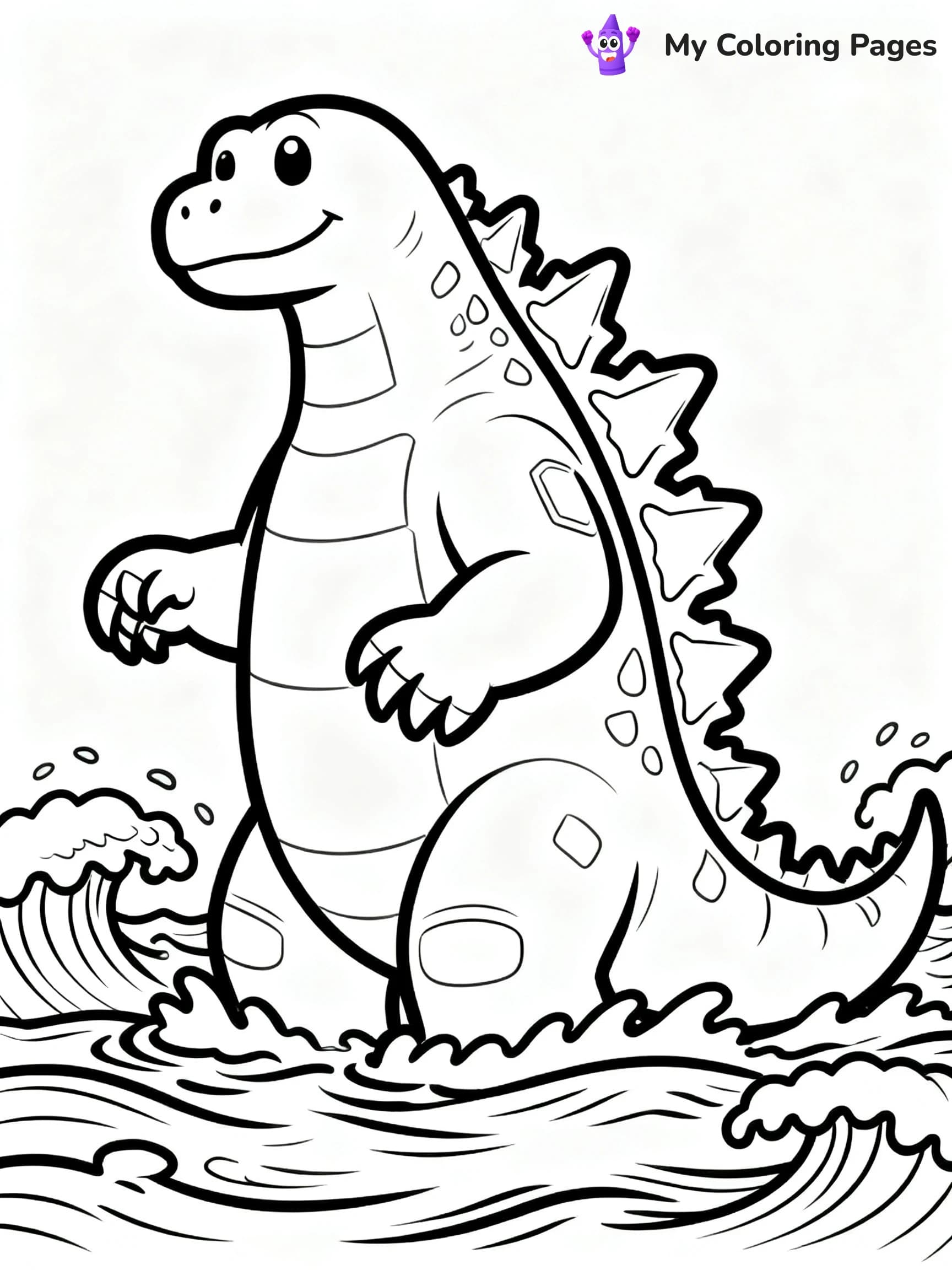 Space Godzilla Coloring Pages - 2