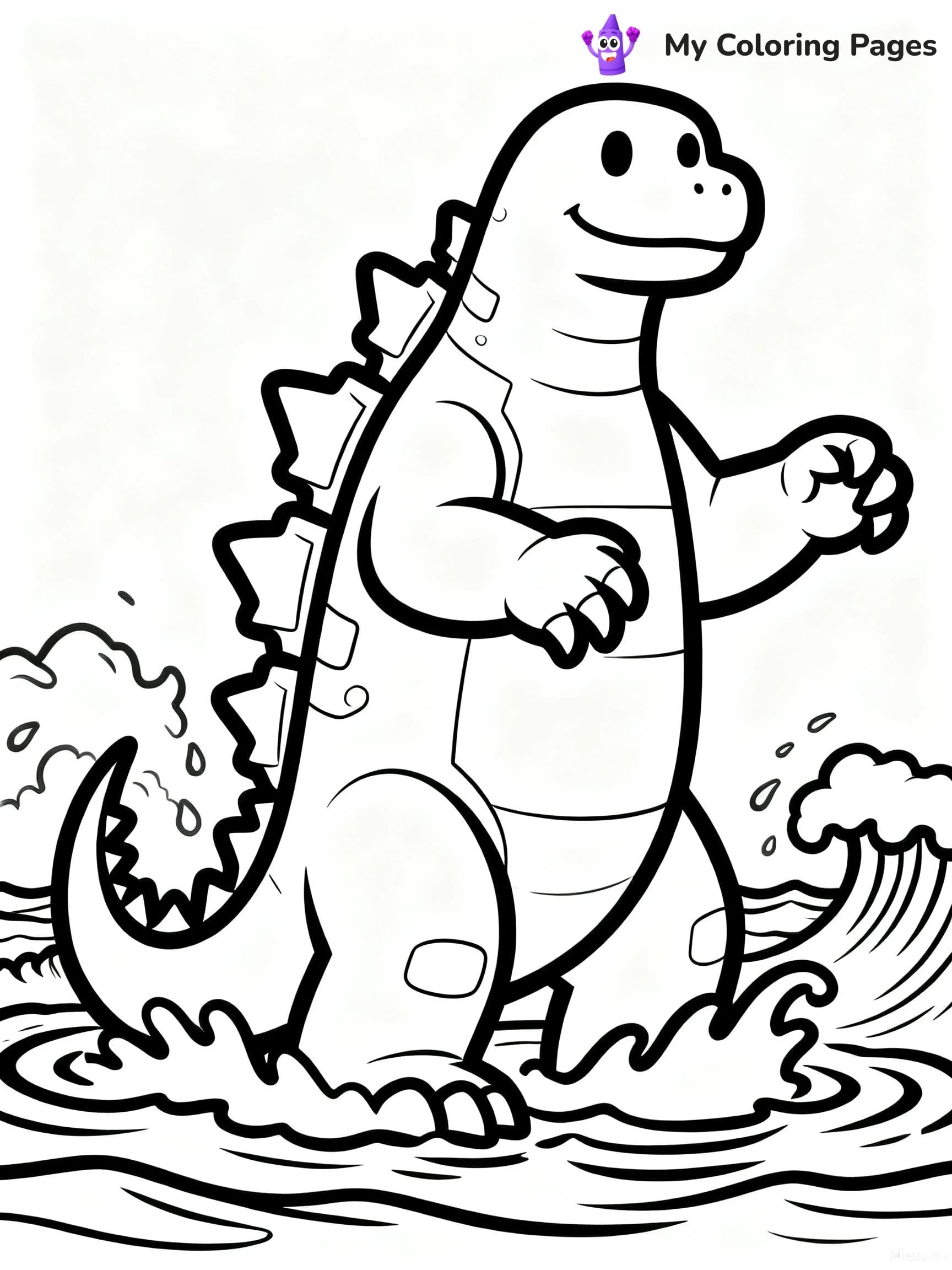 Space Godzilla Coloring Pages - 1