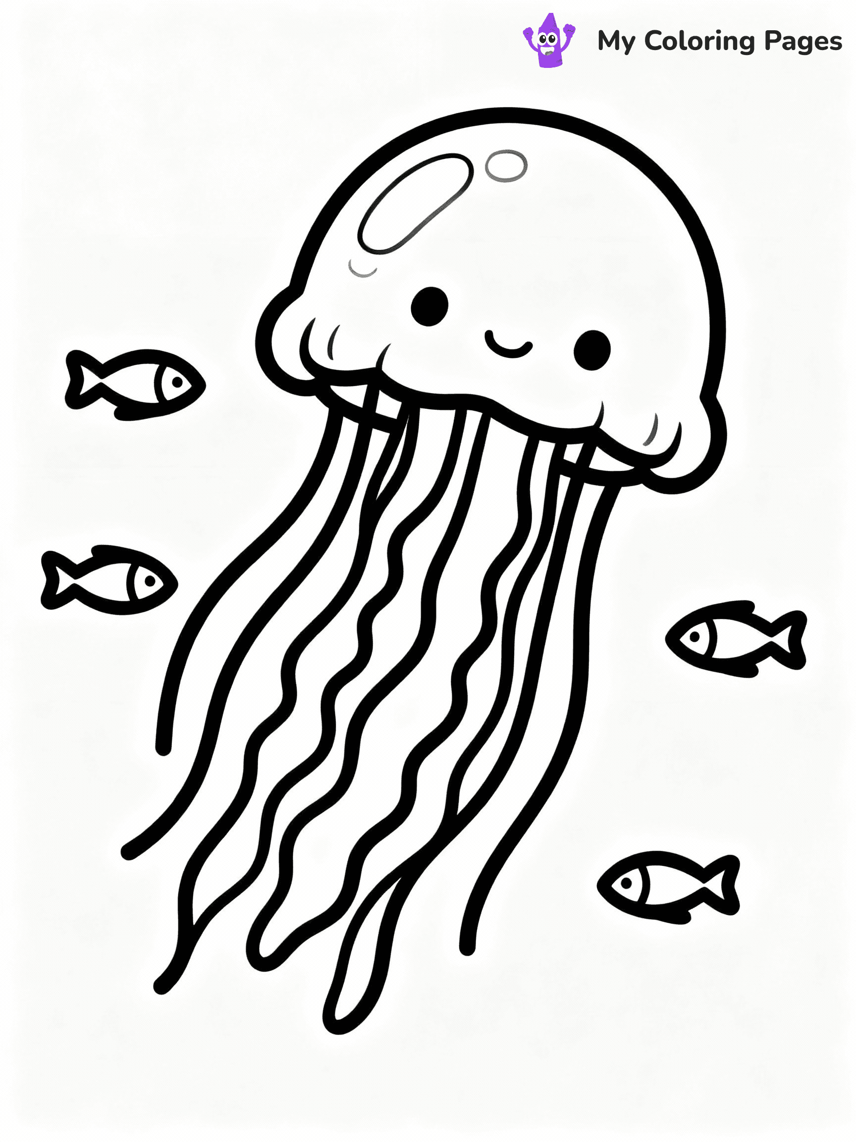 Jellyfish Coloring Pages - 18