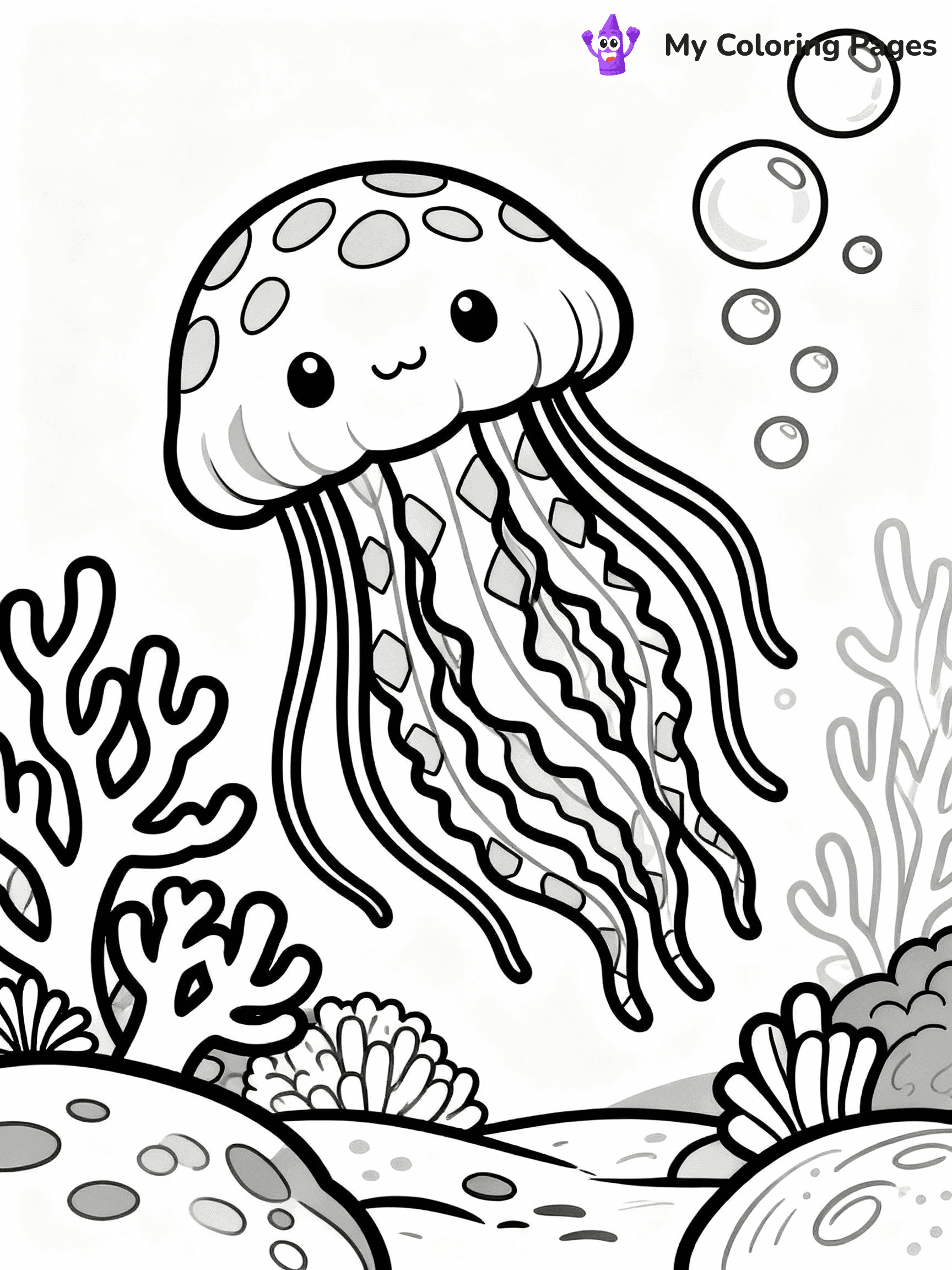 Jellyfish Coloring Pages - 12