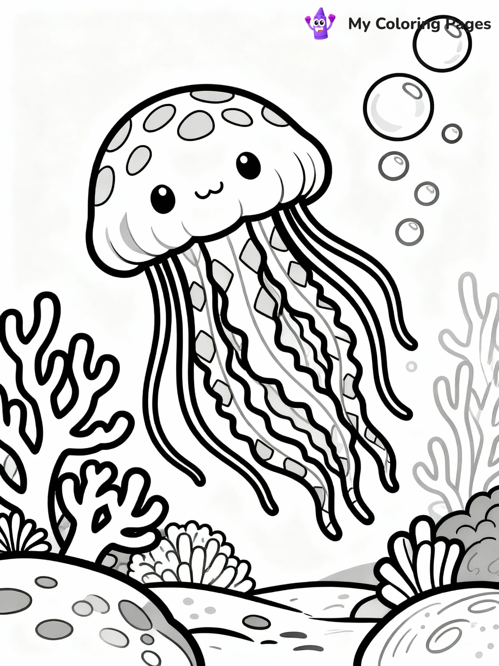 Jellyfish Coloring Pages - 12