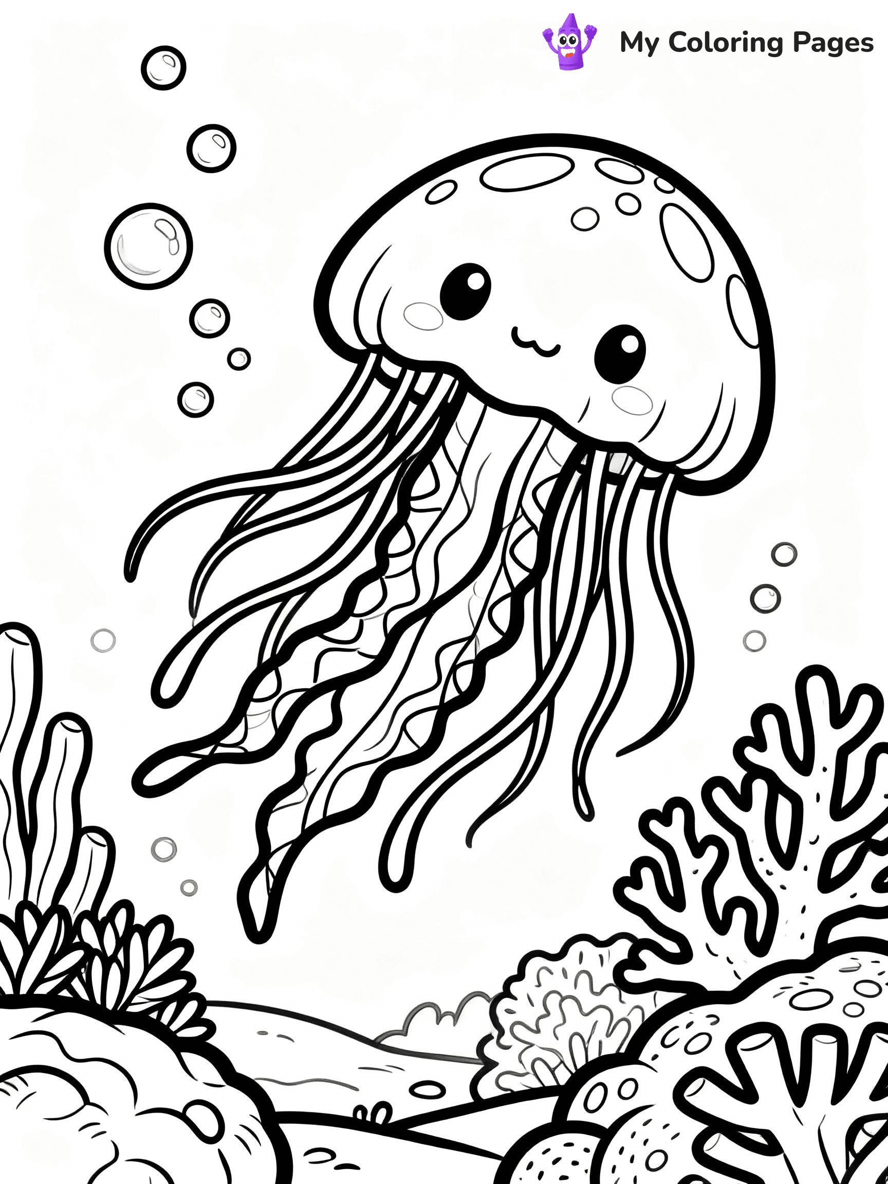 Jellyfish Coloring Pages - 11