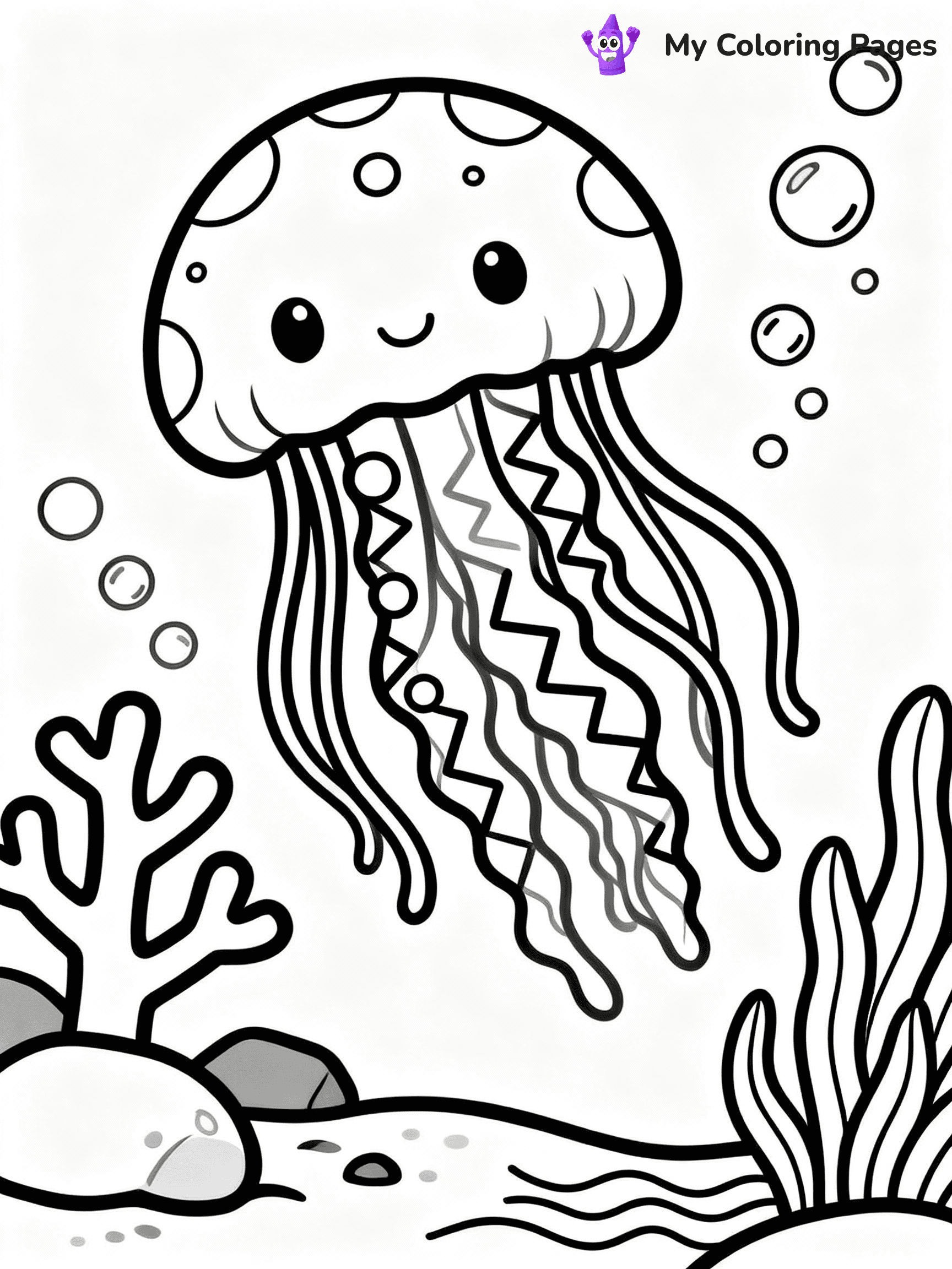 Jellyfish Coloring Pages - 10