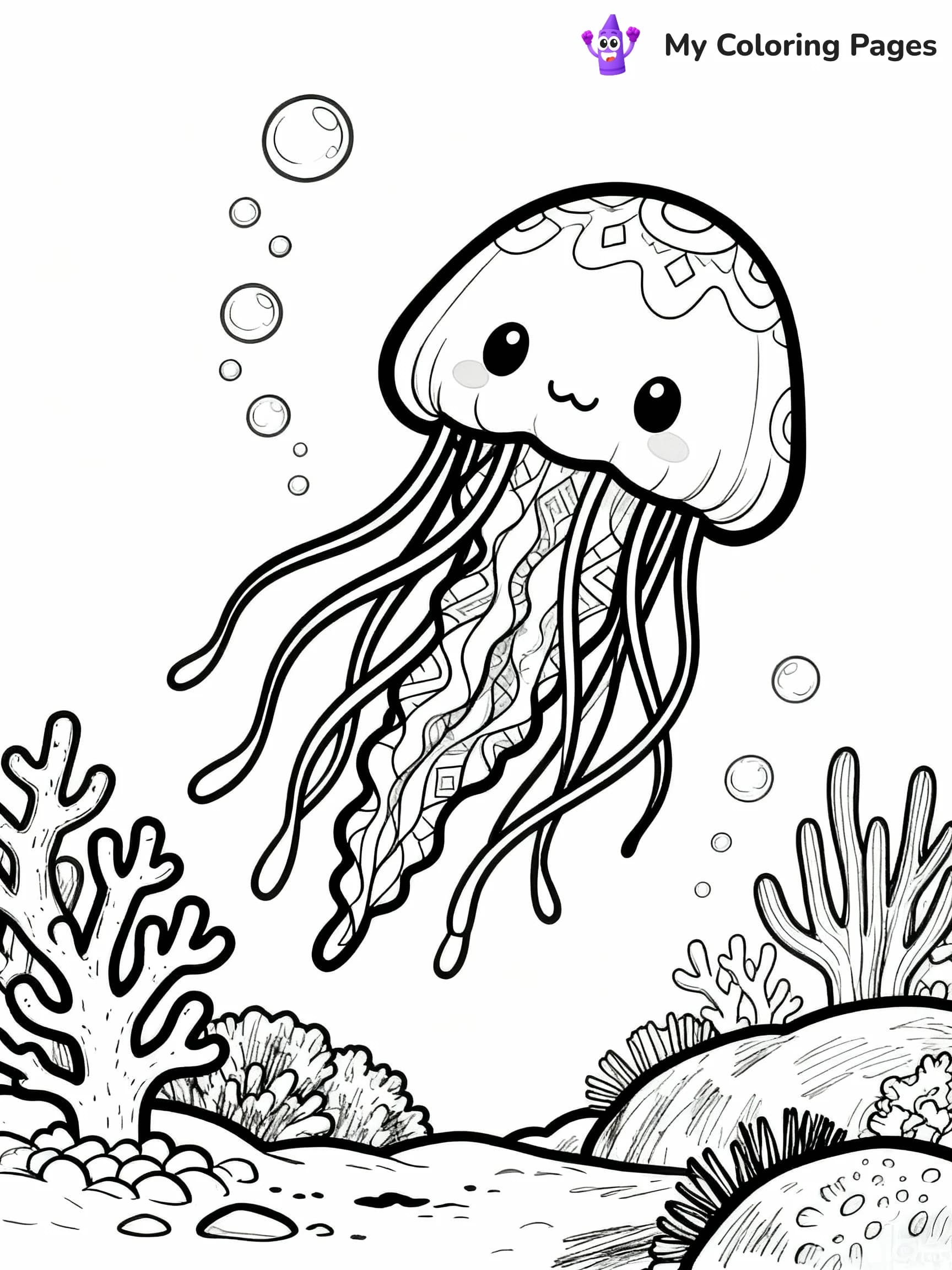 Jellyfish Coloring Pages - 9