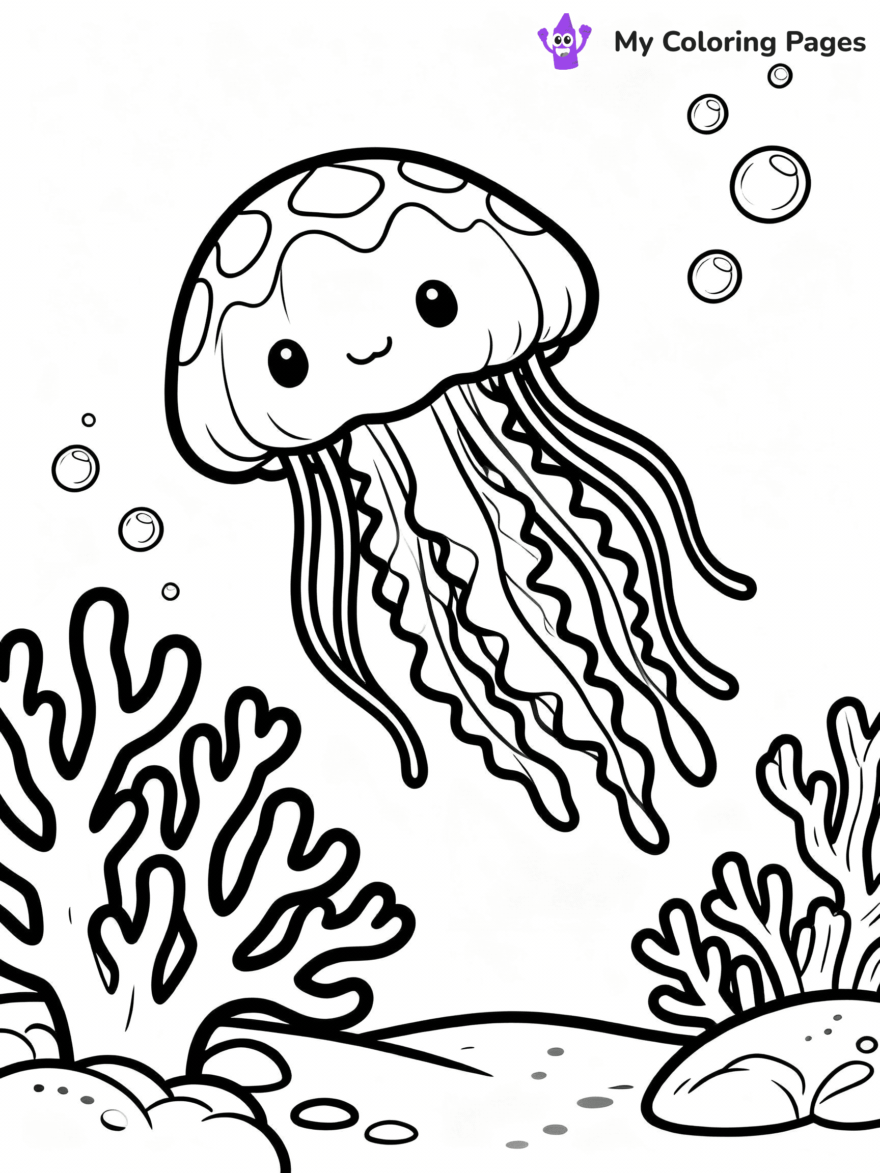 Jellyfish Coloring Pages - 8