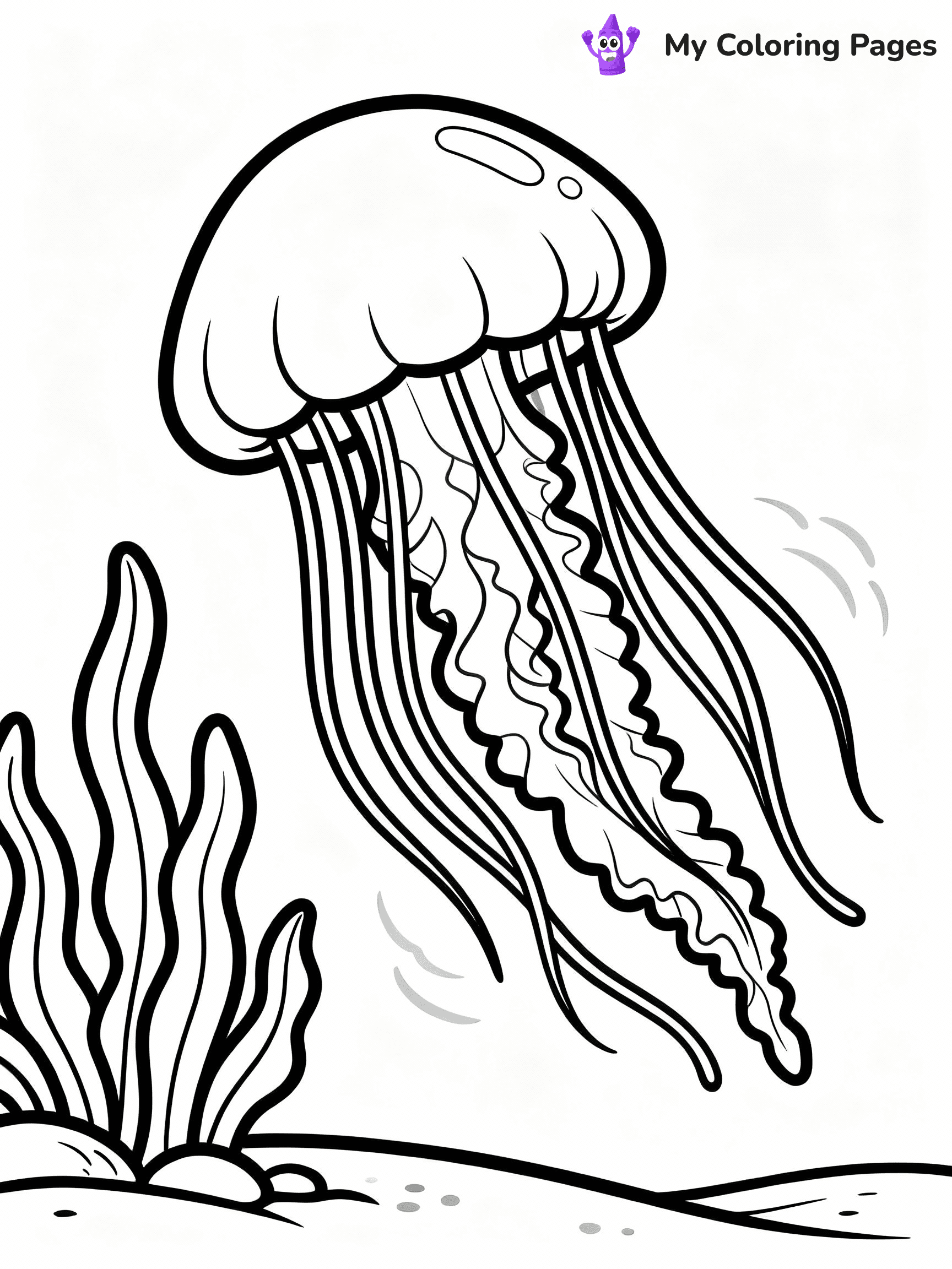 Jellyfish Coloring Pages - 6