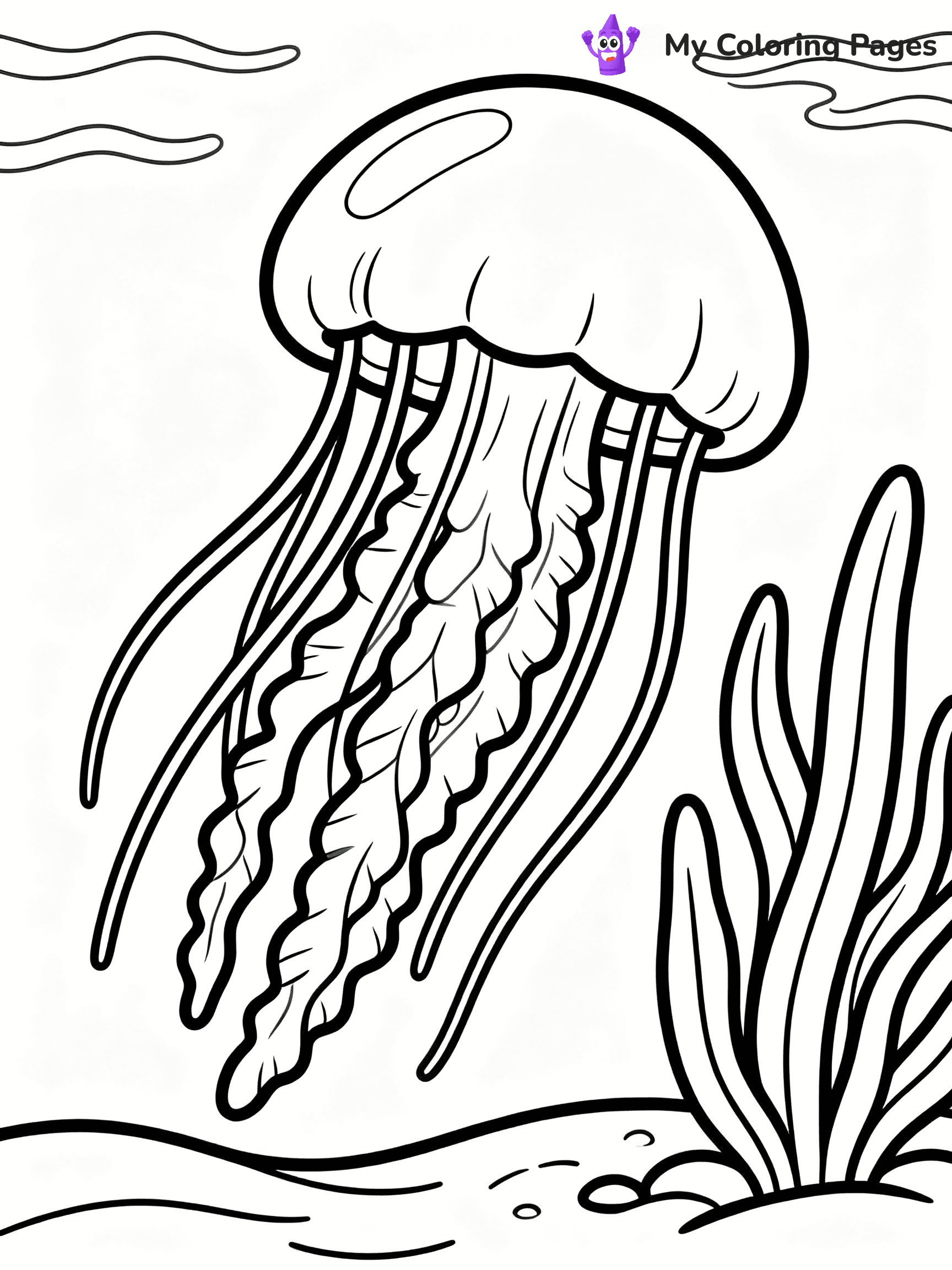 Jellyfish Coloring Pages - 5