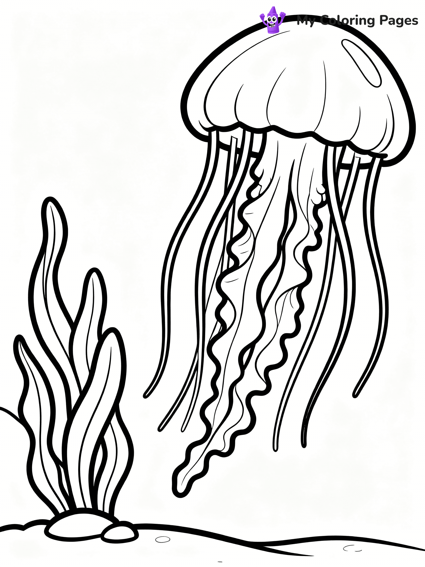 Jellyfish Coloring Pages - 4