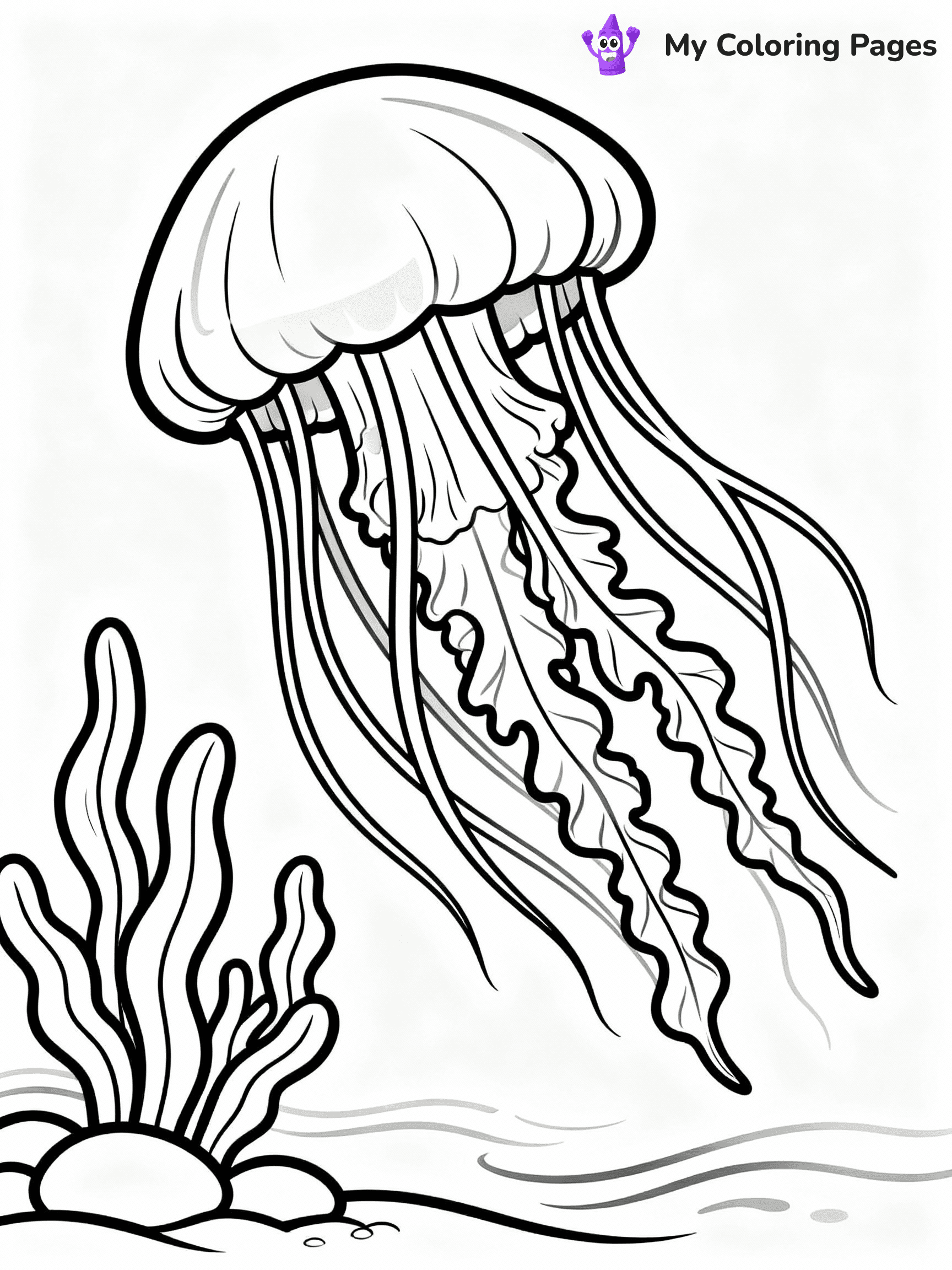 Jellyfish Coloring Pages - 2