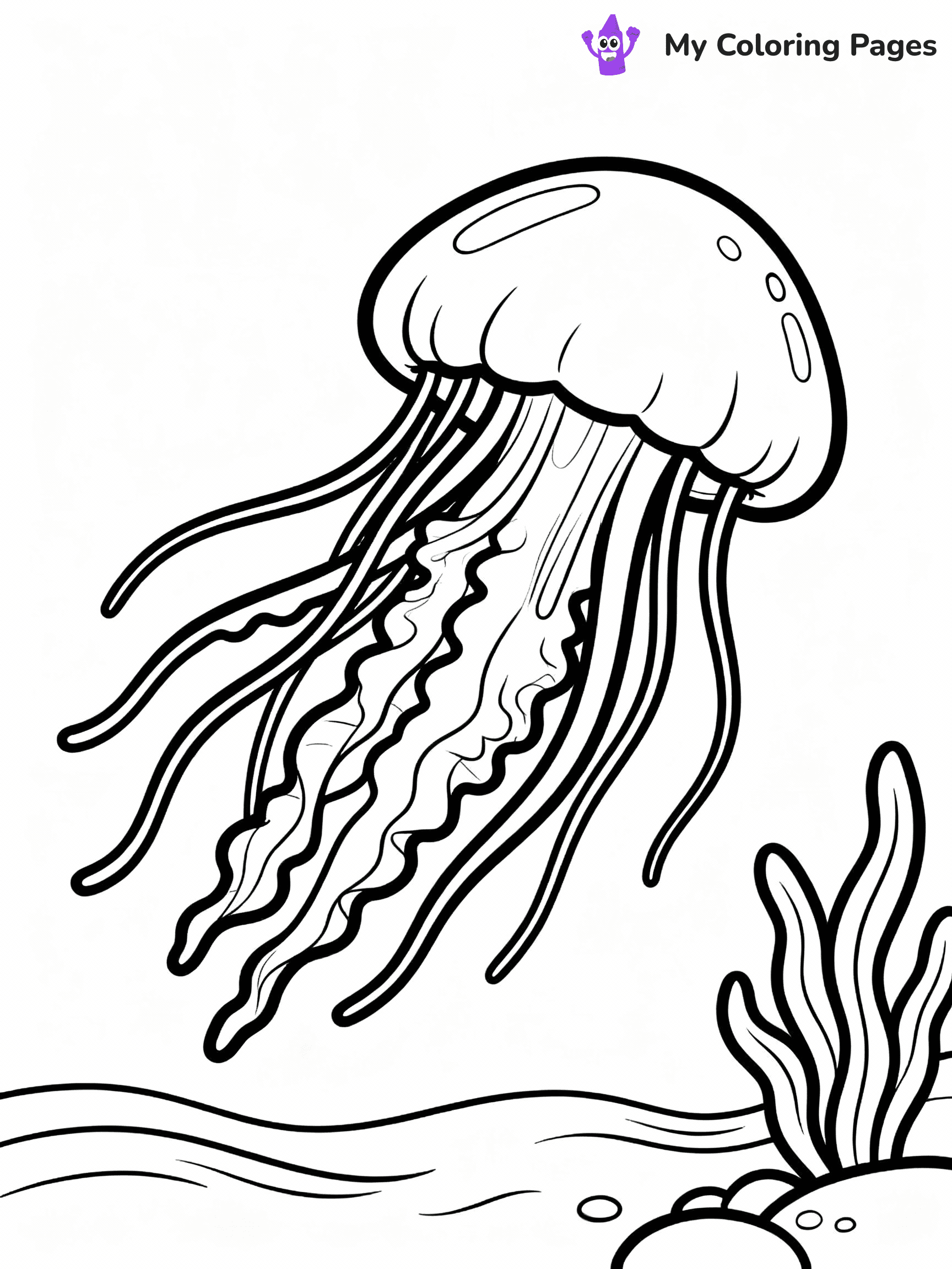 Jellyfish Coloring Pages - 1