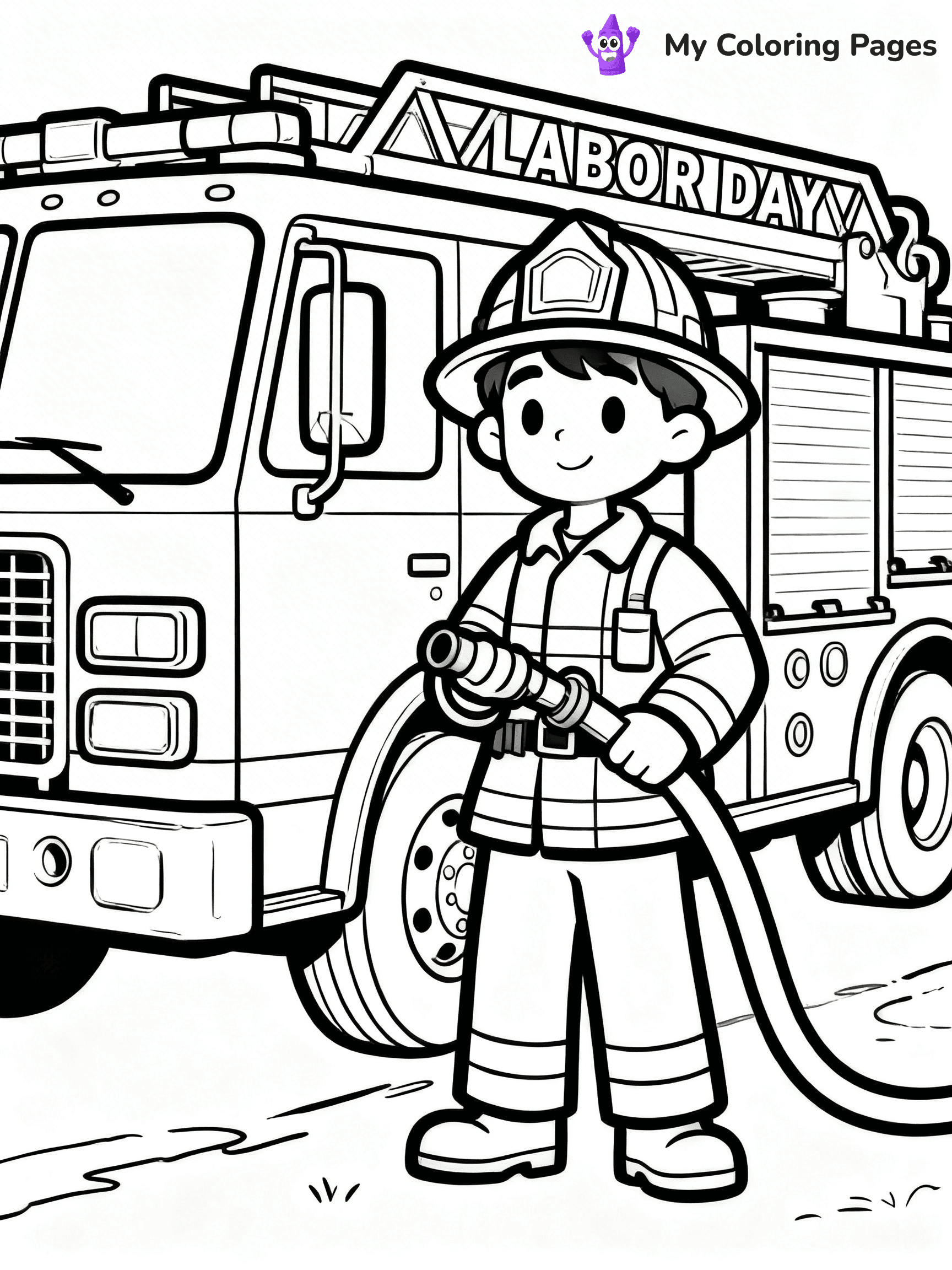 Labor Day Coloring Pages - 1