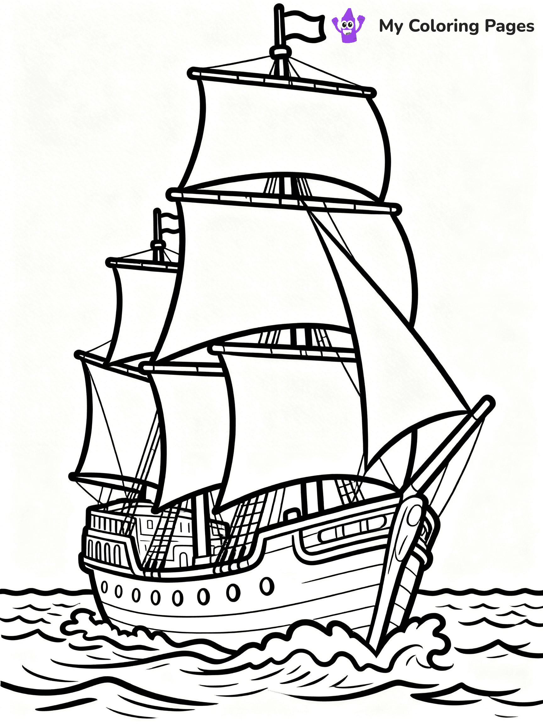 Columbus Day Coloring Pages - 24