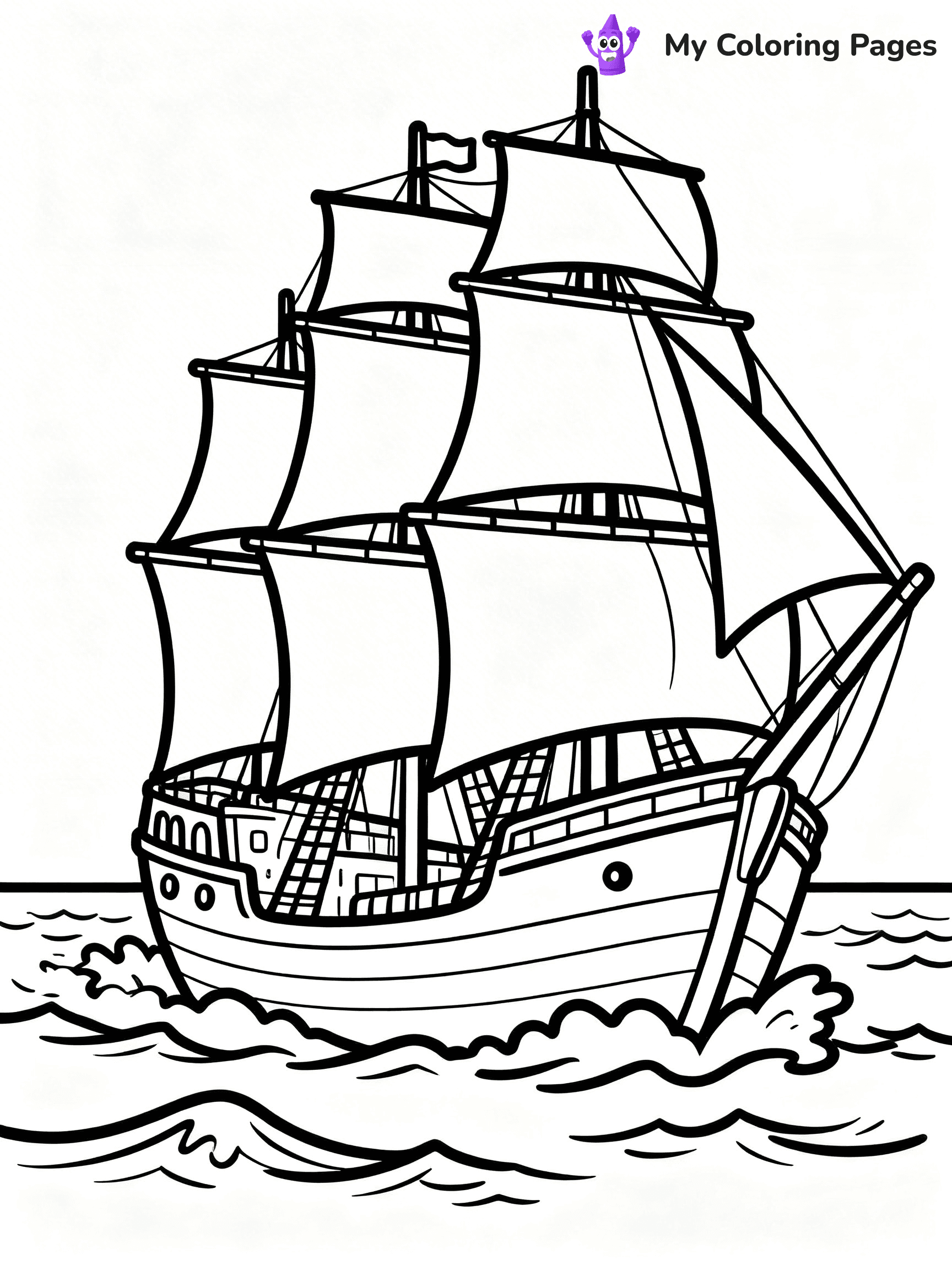 Columbus Day Coloring Pages - 22