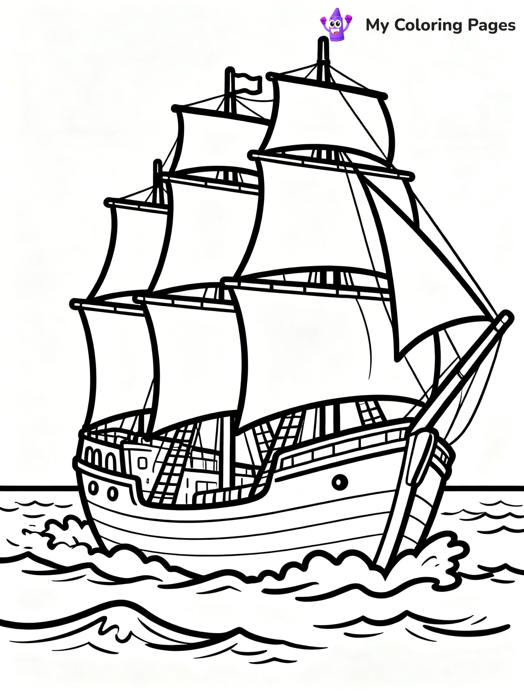 Columbus Day Coloring Pages - 22