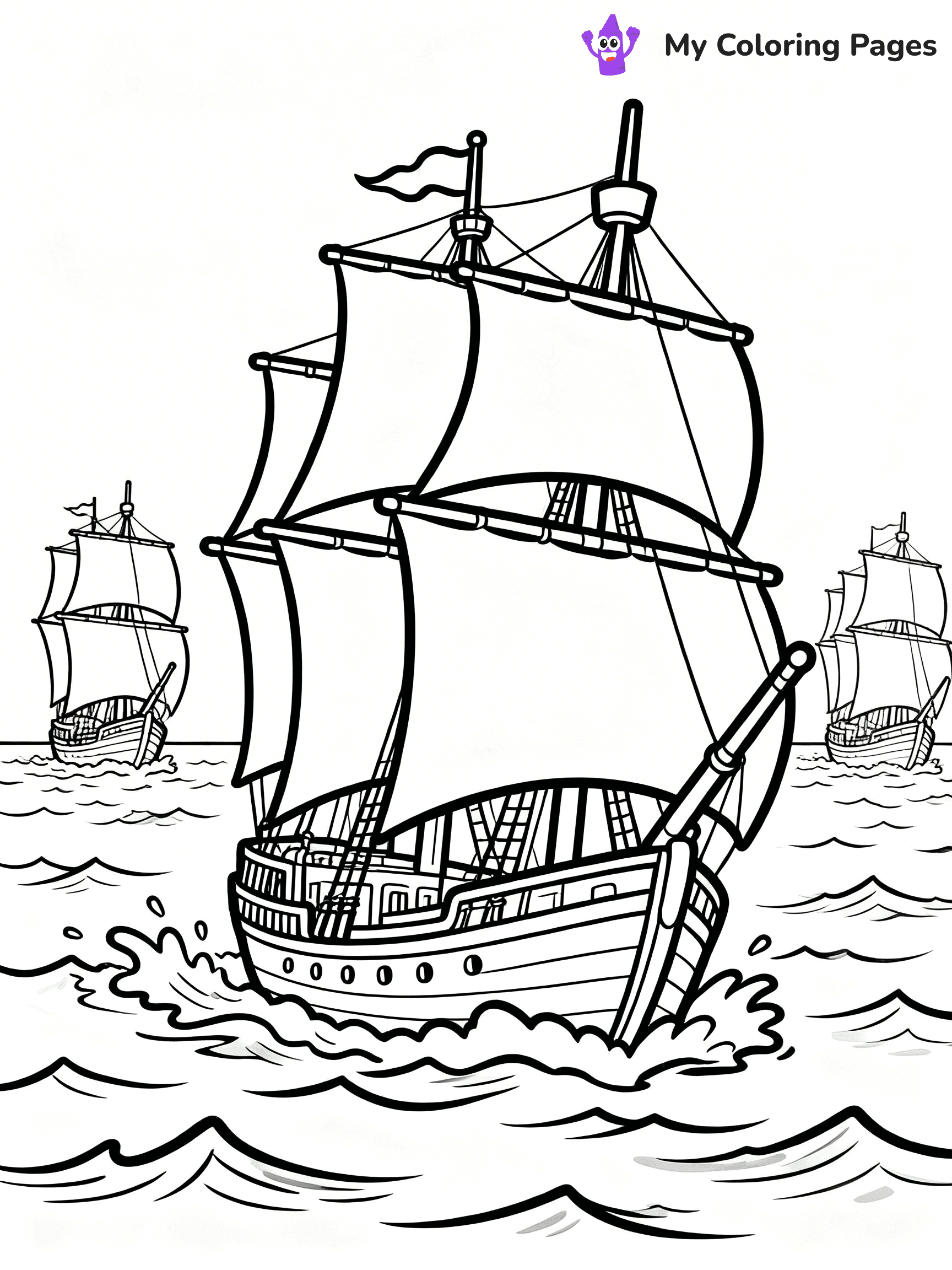 Columbus Day Coloring Pages - 21