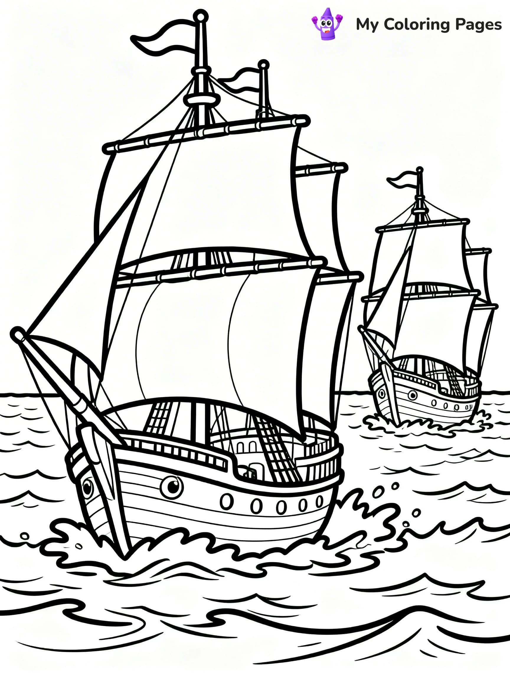 Columbus Day Coloring Pages - 20