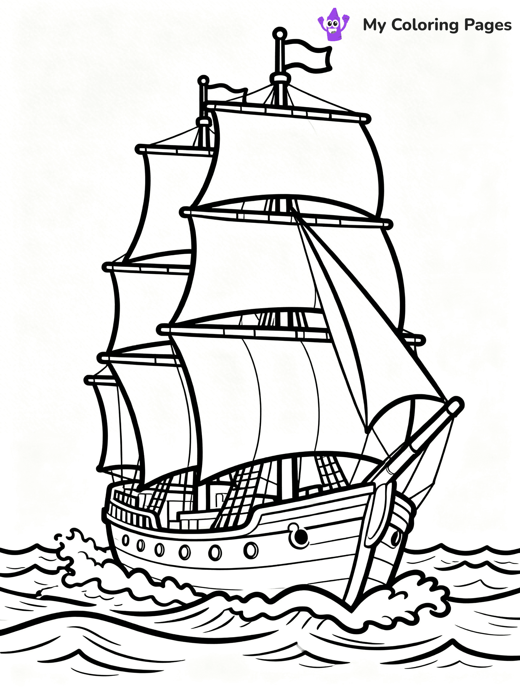 Columbus Day Coloring Pages - 19
