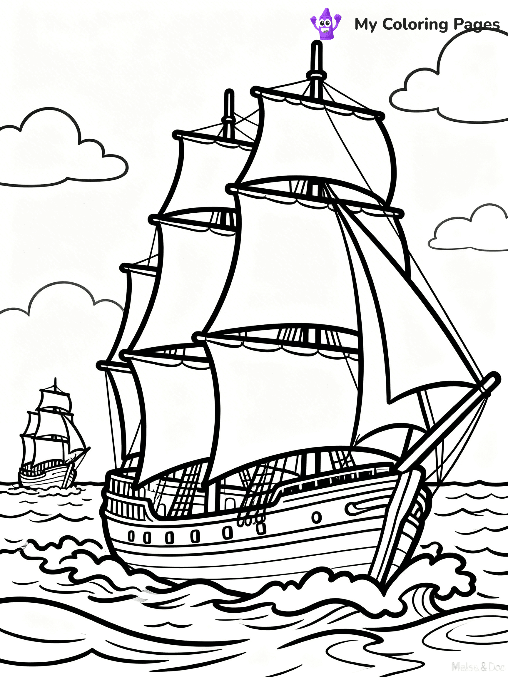 Columbus Day Coloring Pages - 18