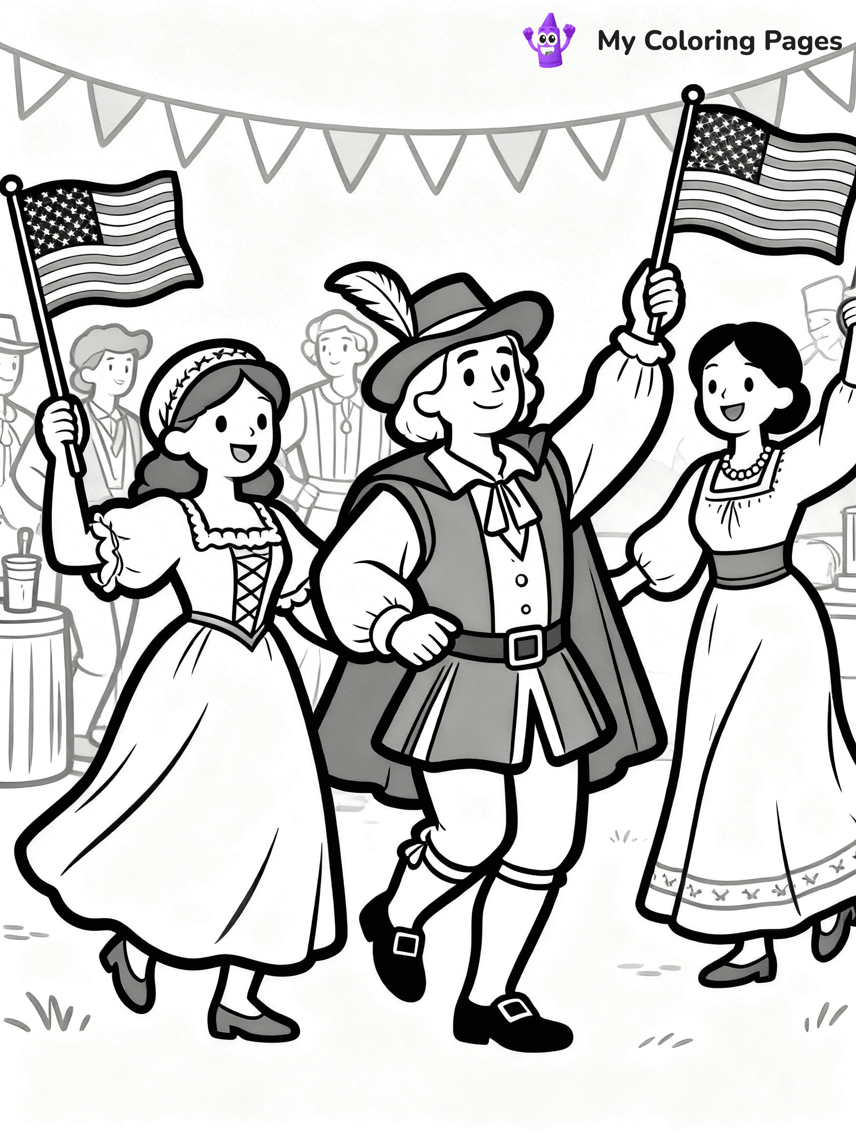 Columbus Day Coloring Pages - 9