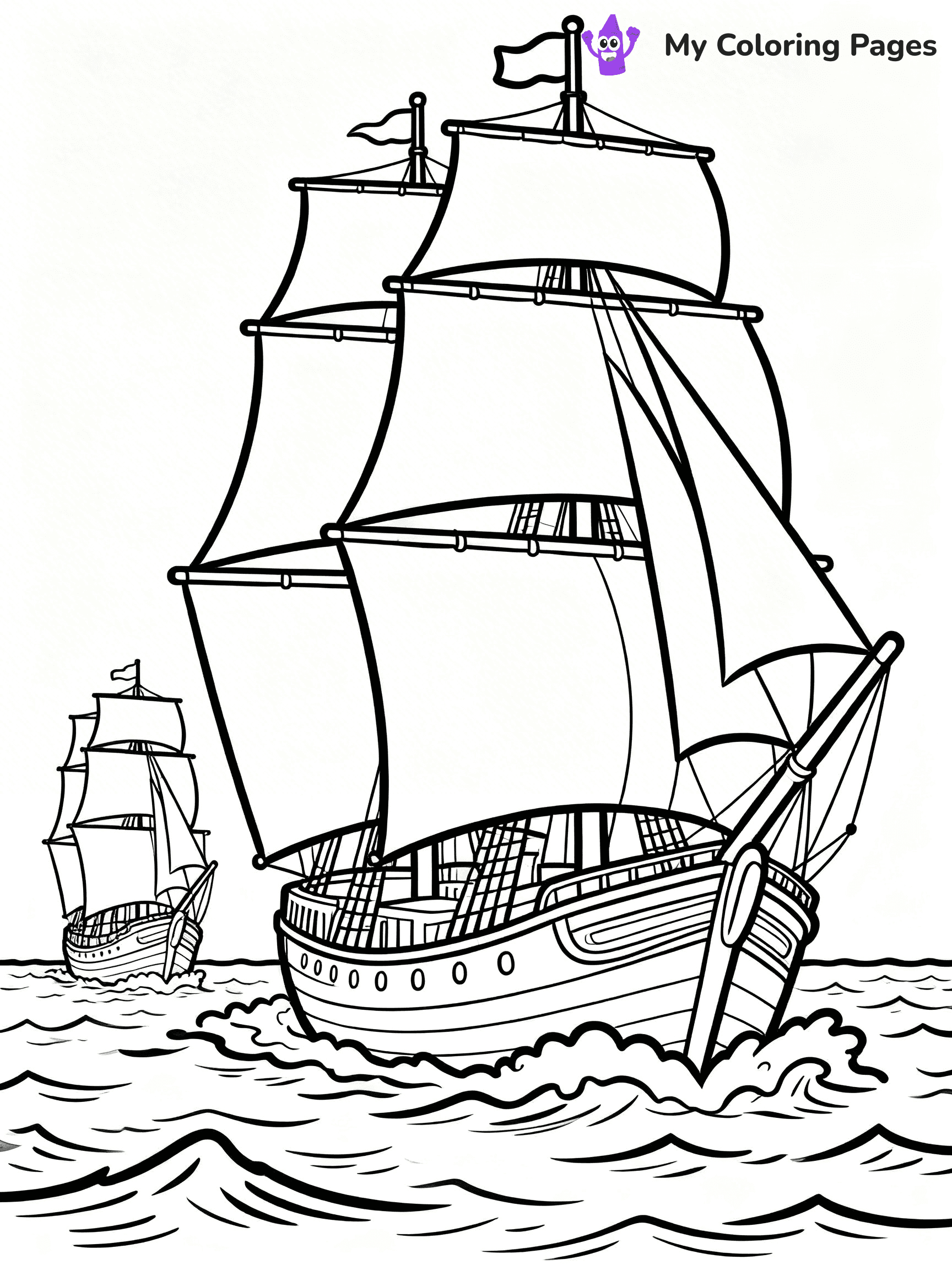 Columbus Day Coloring Pages - 6