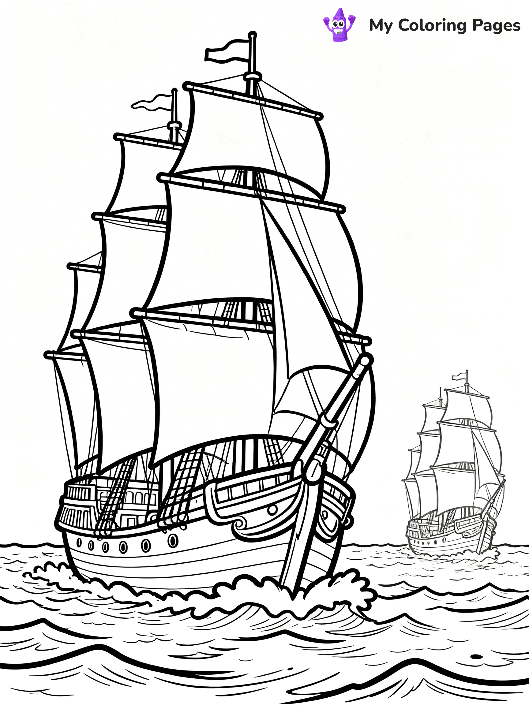 Columbus Day Coloring Pages - 5