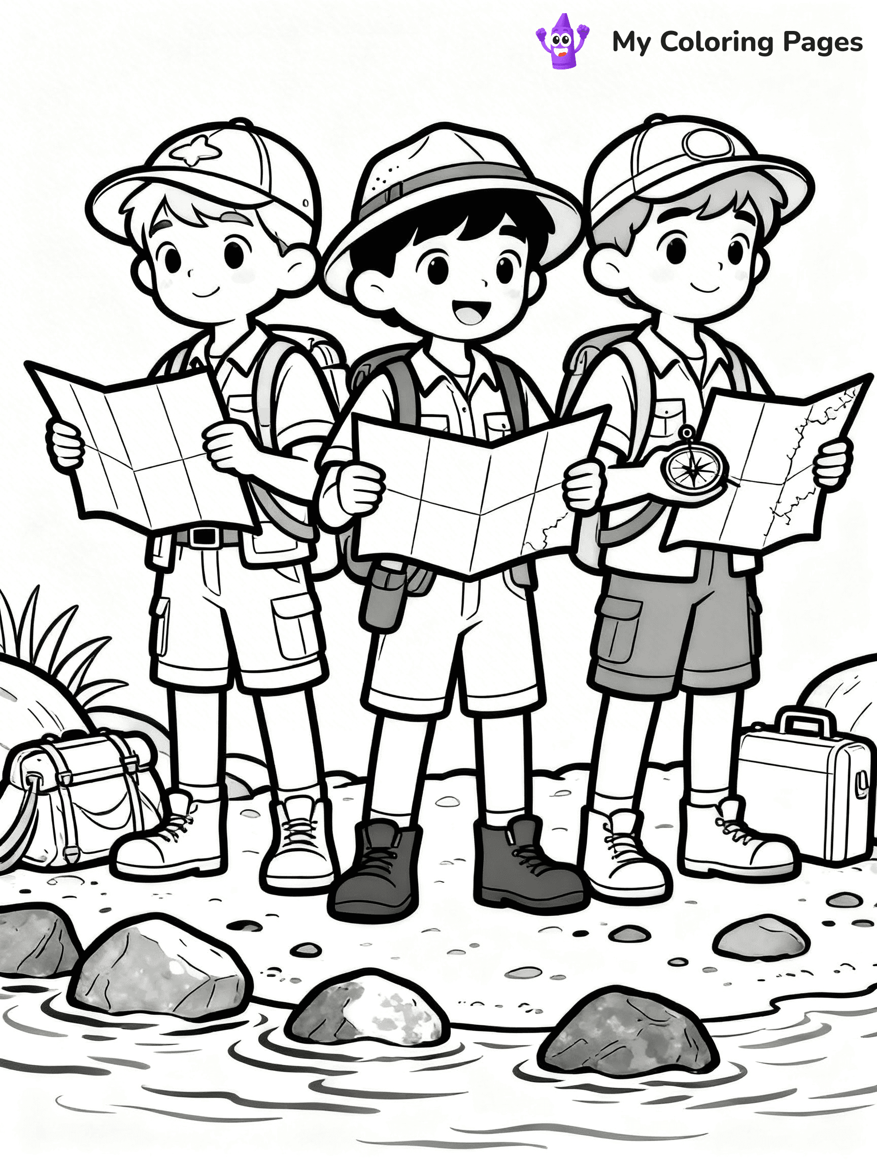 Columbus Day Coloring Pages - 1