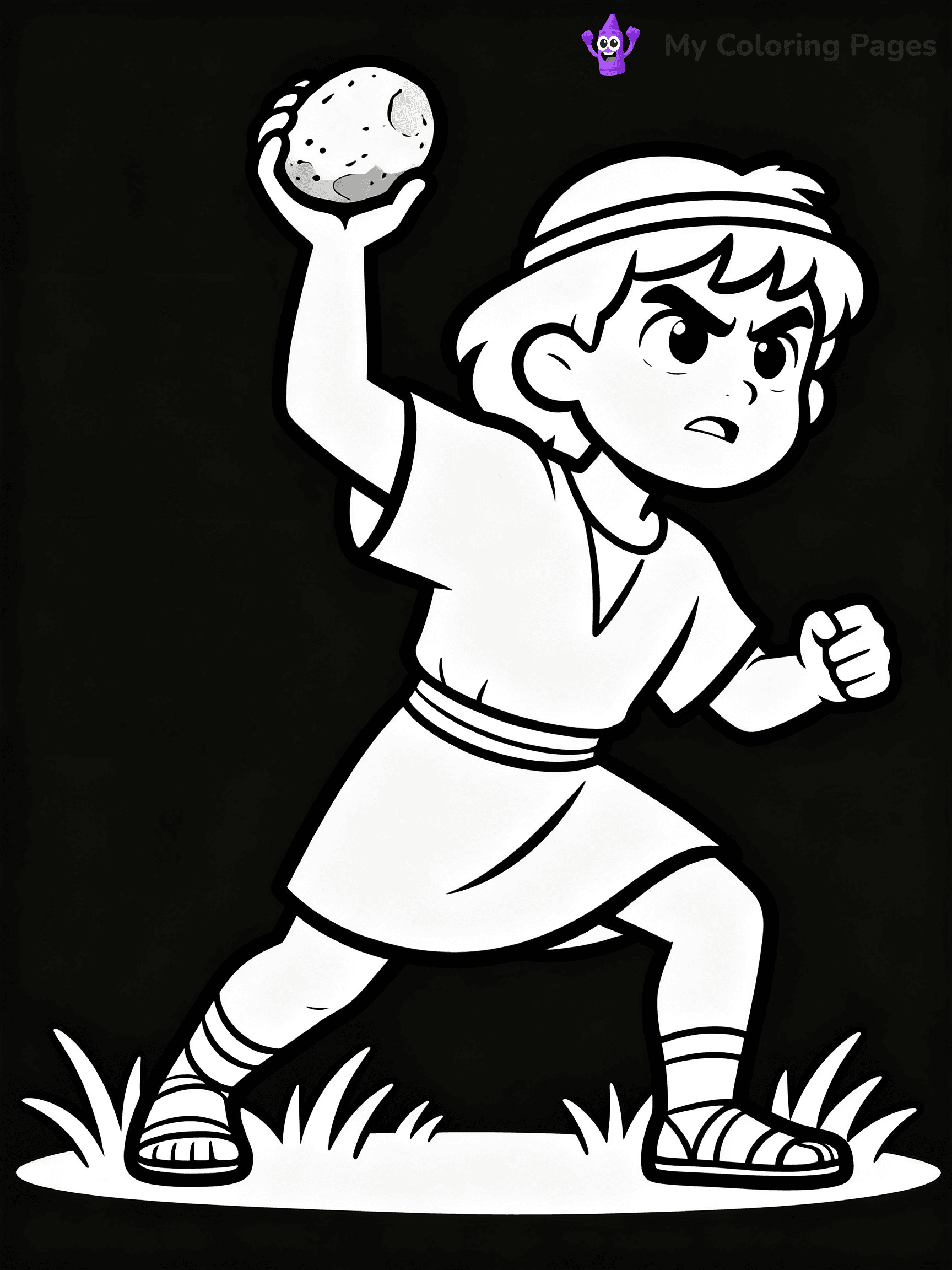 David And Goliath Coloring Pages - 28