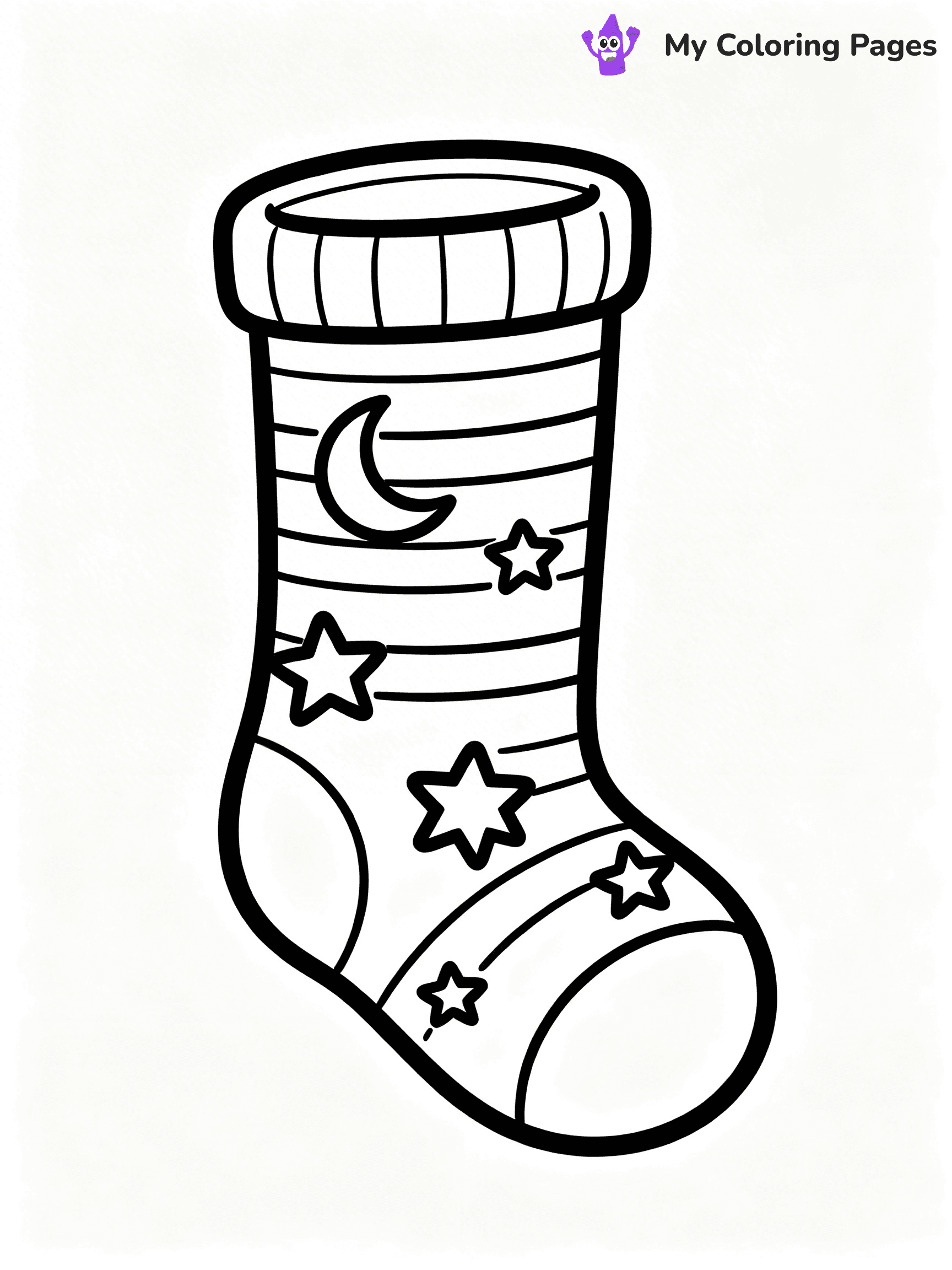 Sock Coloring Pages - 70