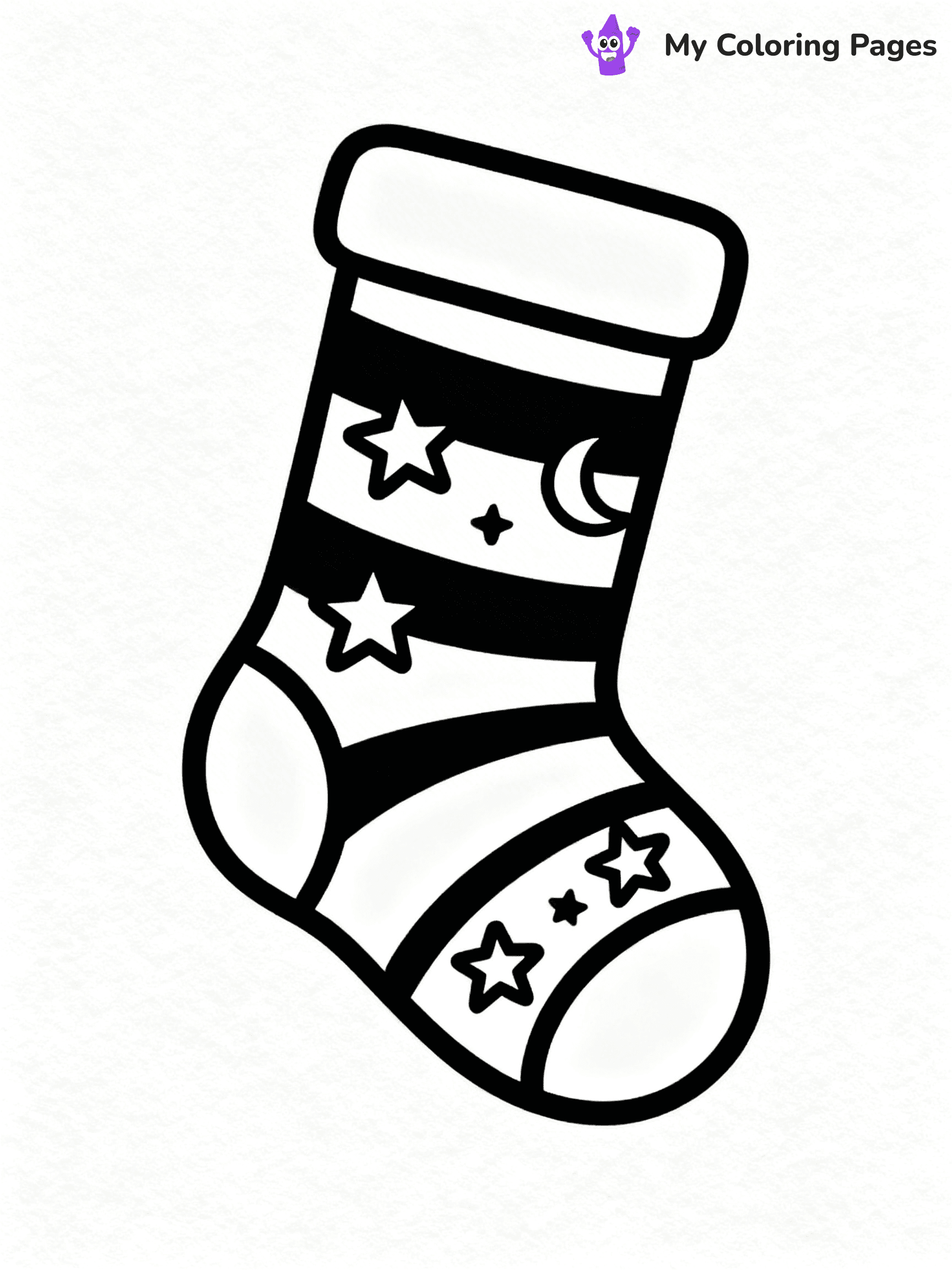 Sock Coloring Pages - 69