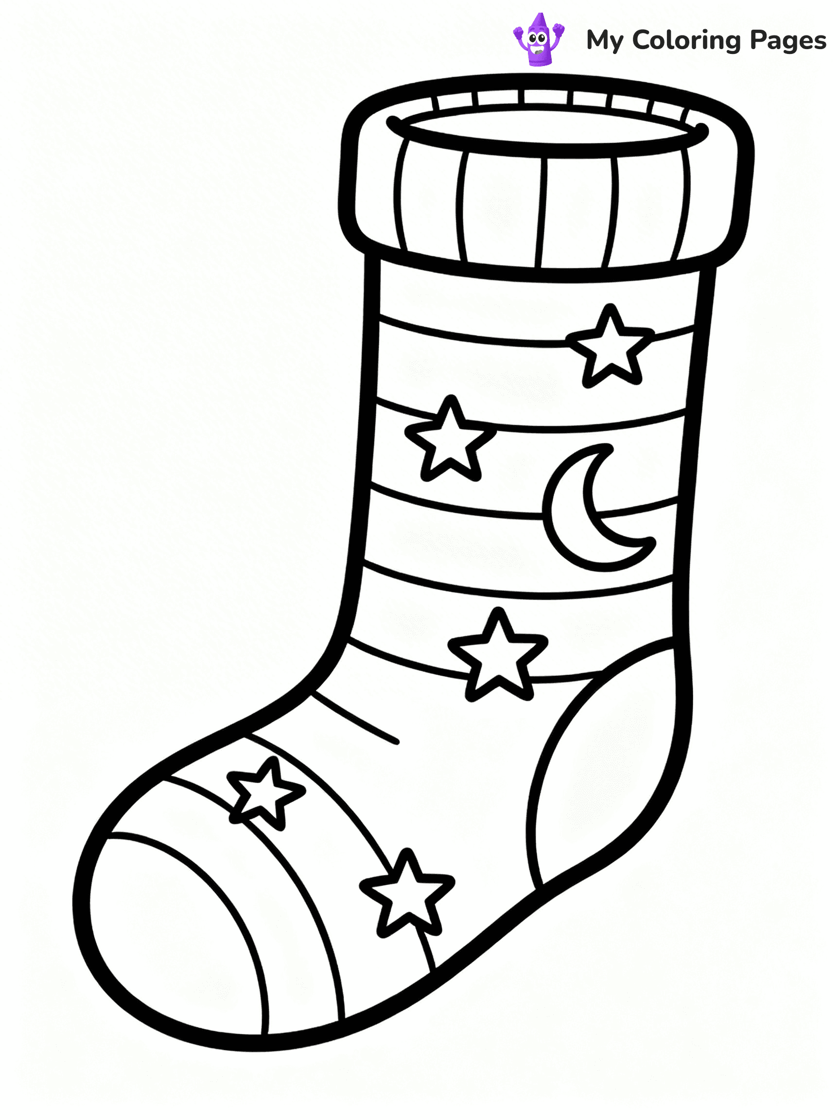 Sock Coloring Pages - 68