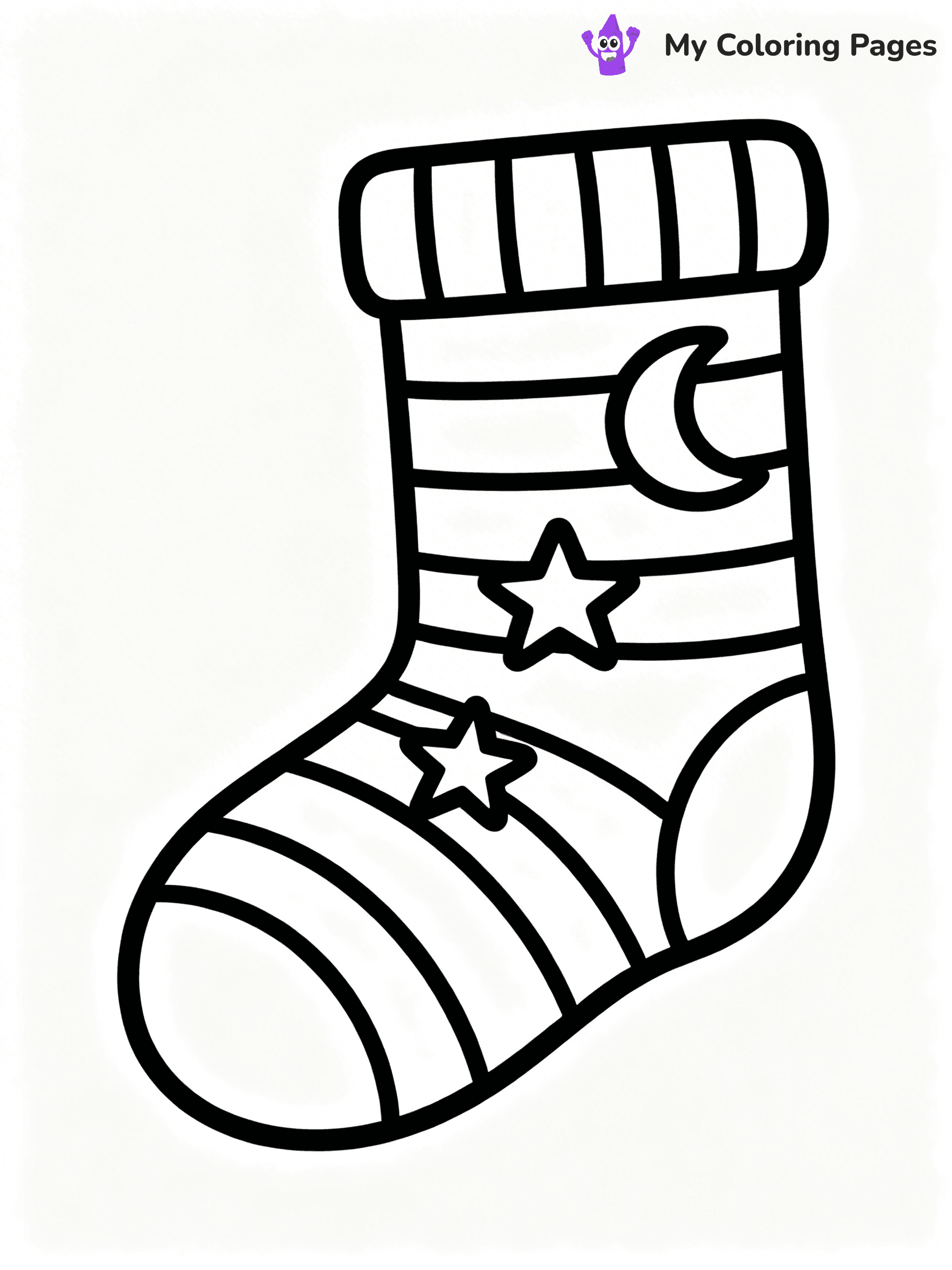 Sock Coloring Pages - 67