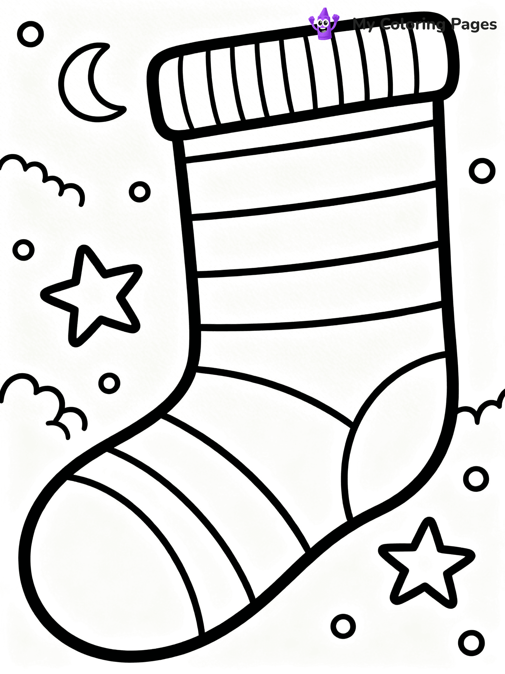 Sock Coloring Pages - 64