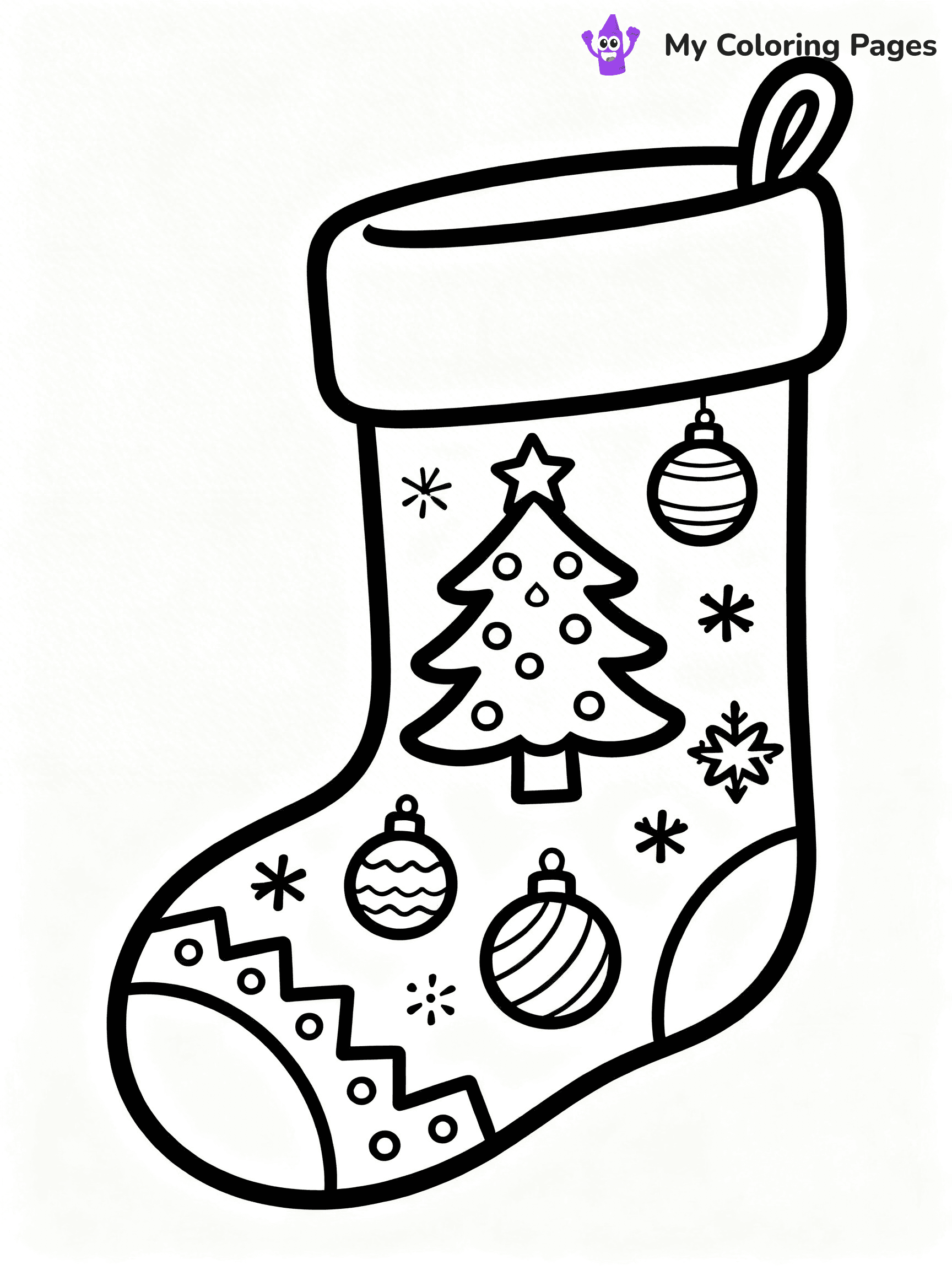 Sock Coloring Pages - 54