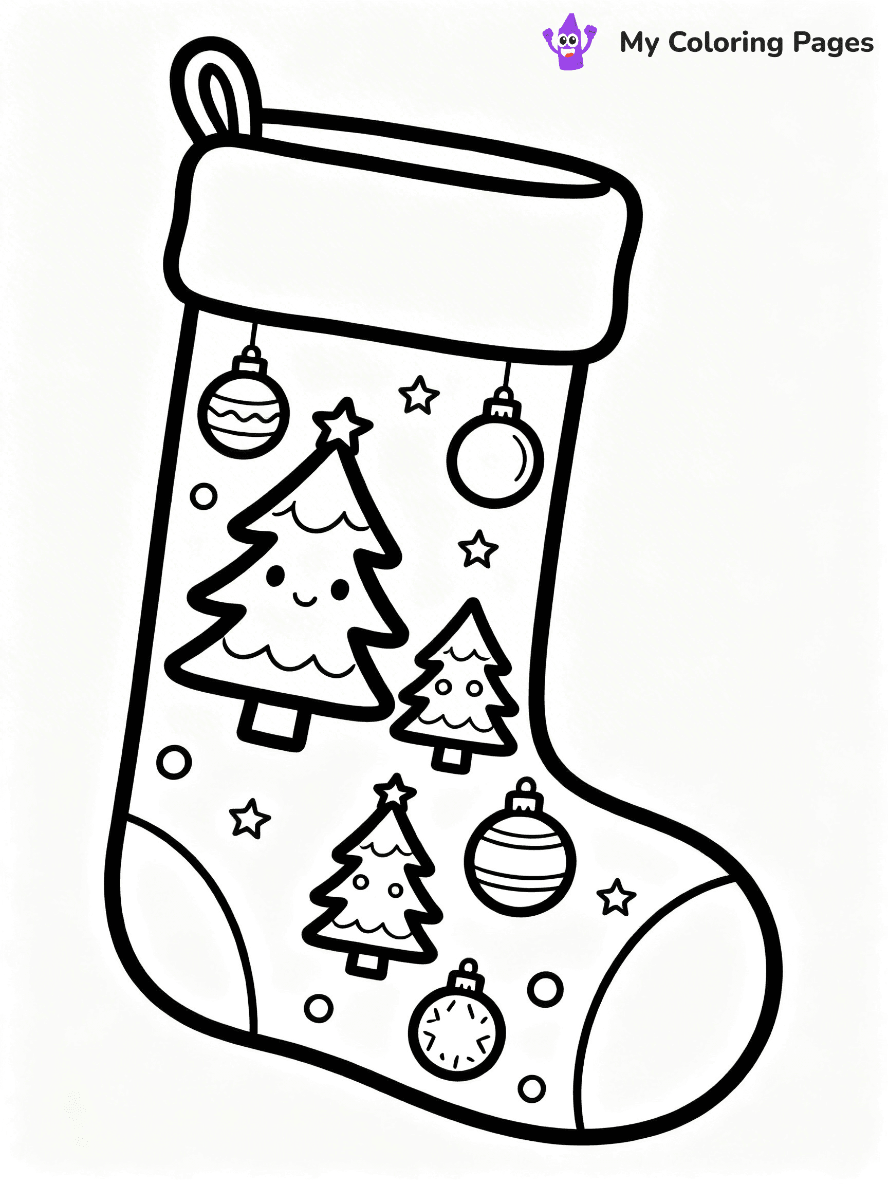 Sock Coloring Pages - 53