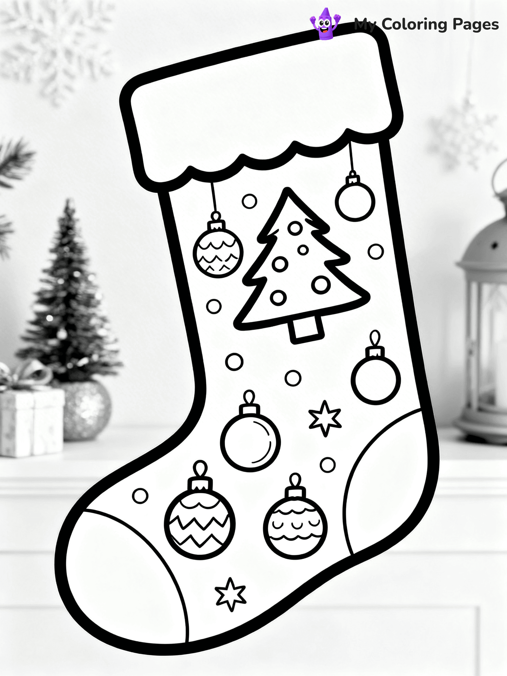 Sock Coloring Pages - 52