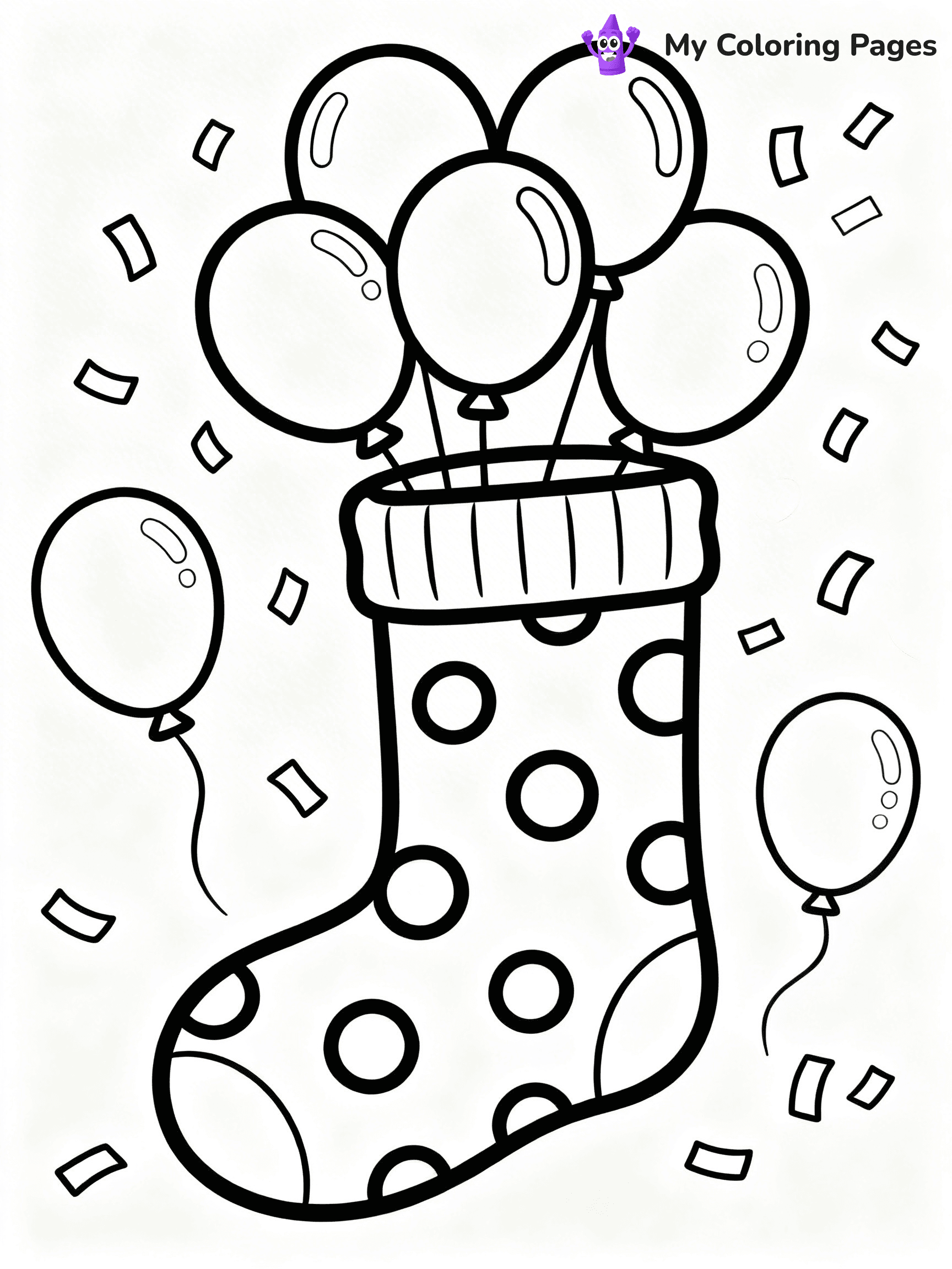 Sock Coloring Pages - 50