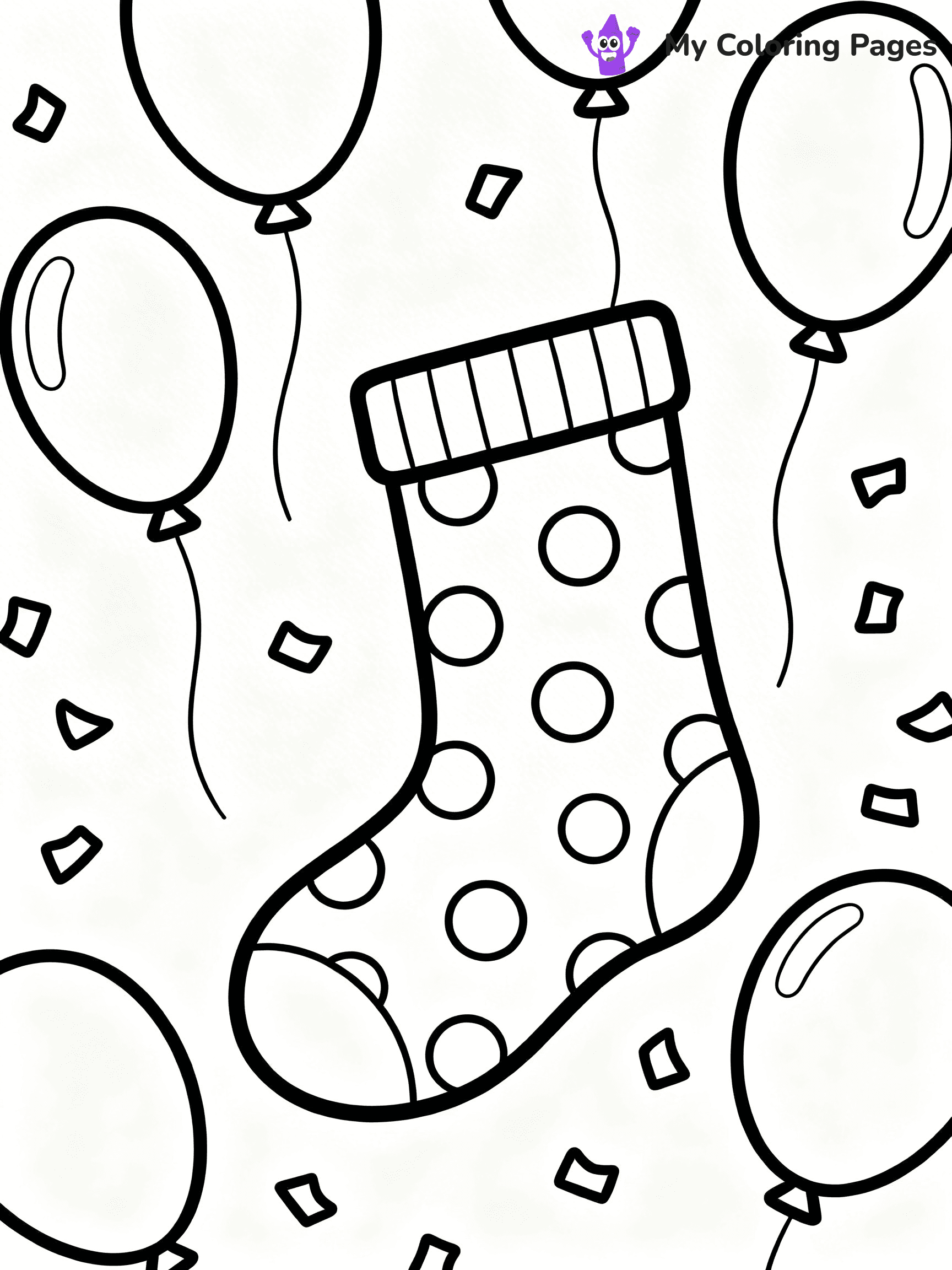 Sock Coloring Pages - 49