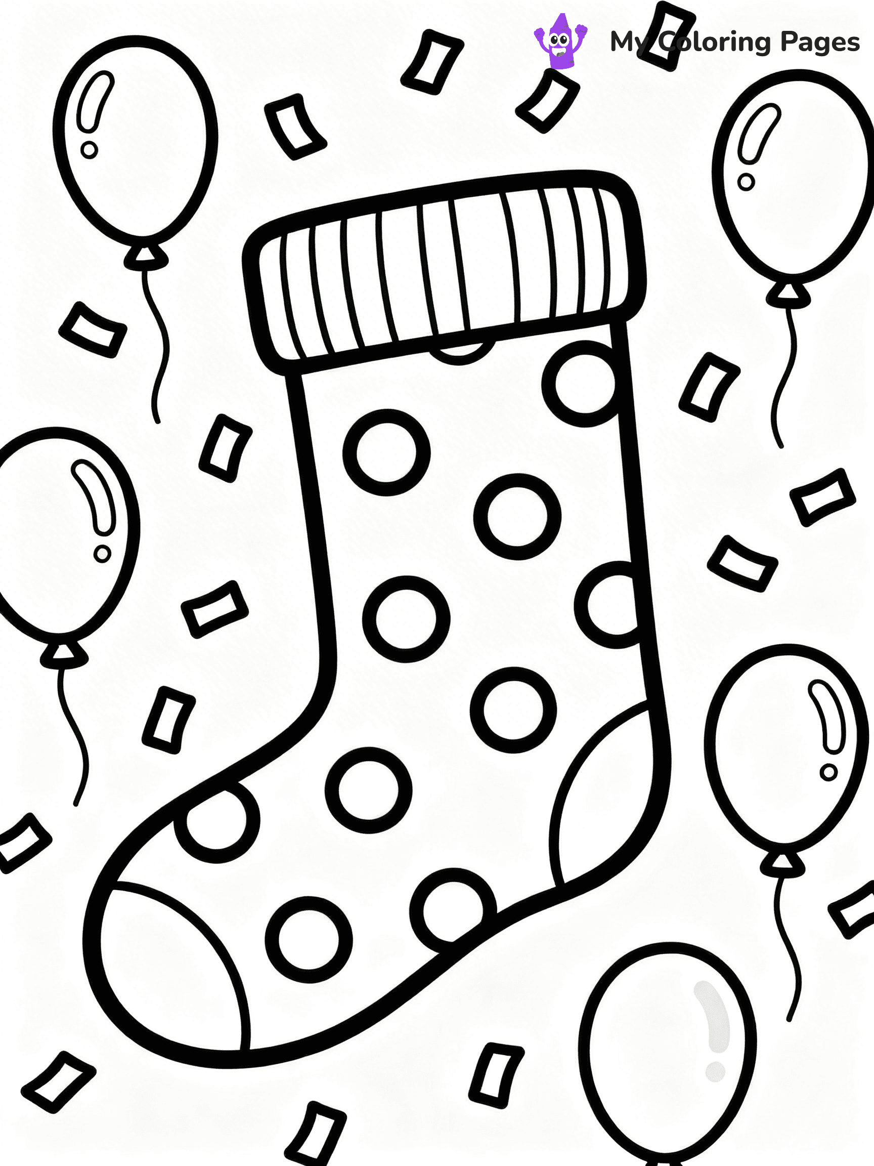 Sock Coloring Pages - 46