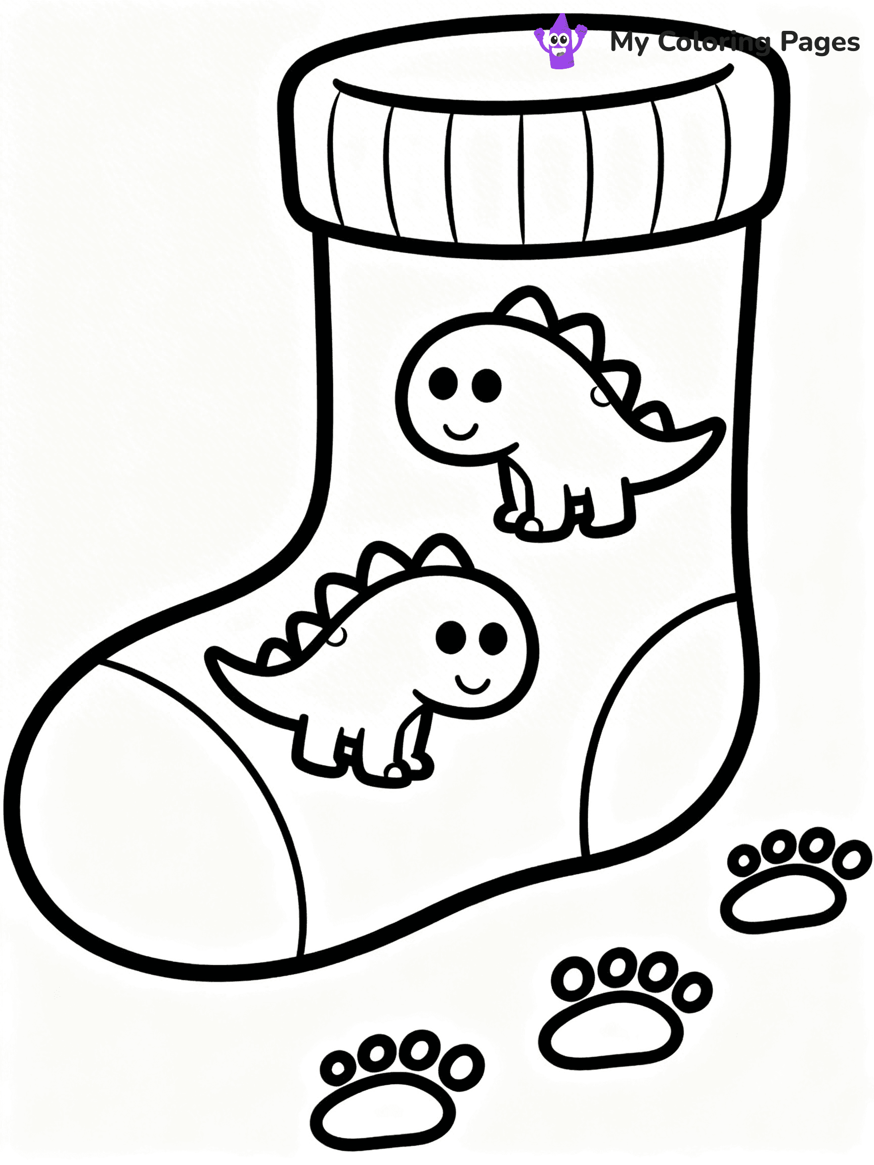 Sock Coloring Pages - 43