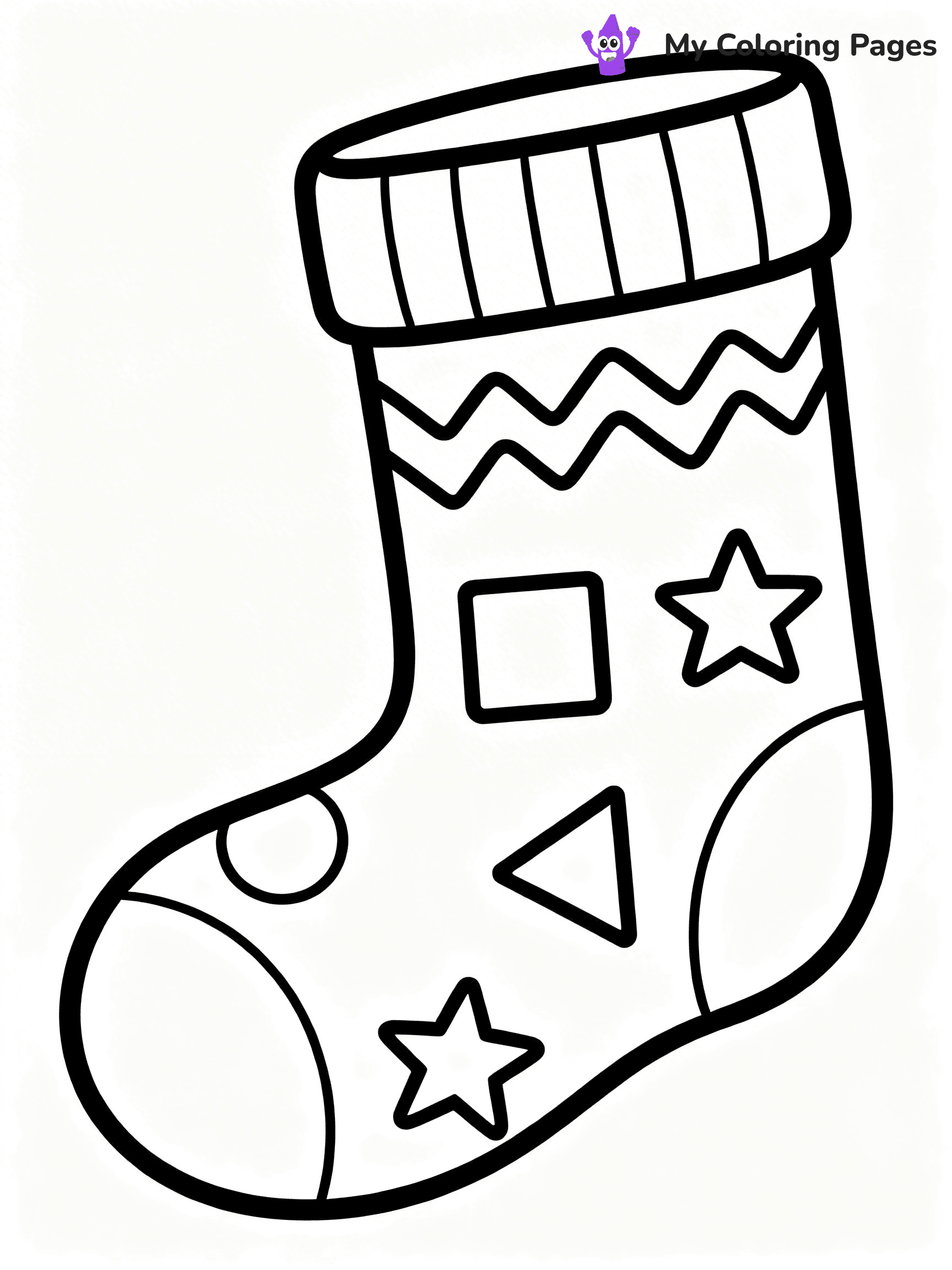 Sock Coloring Pages - 40