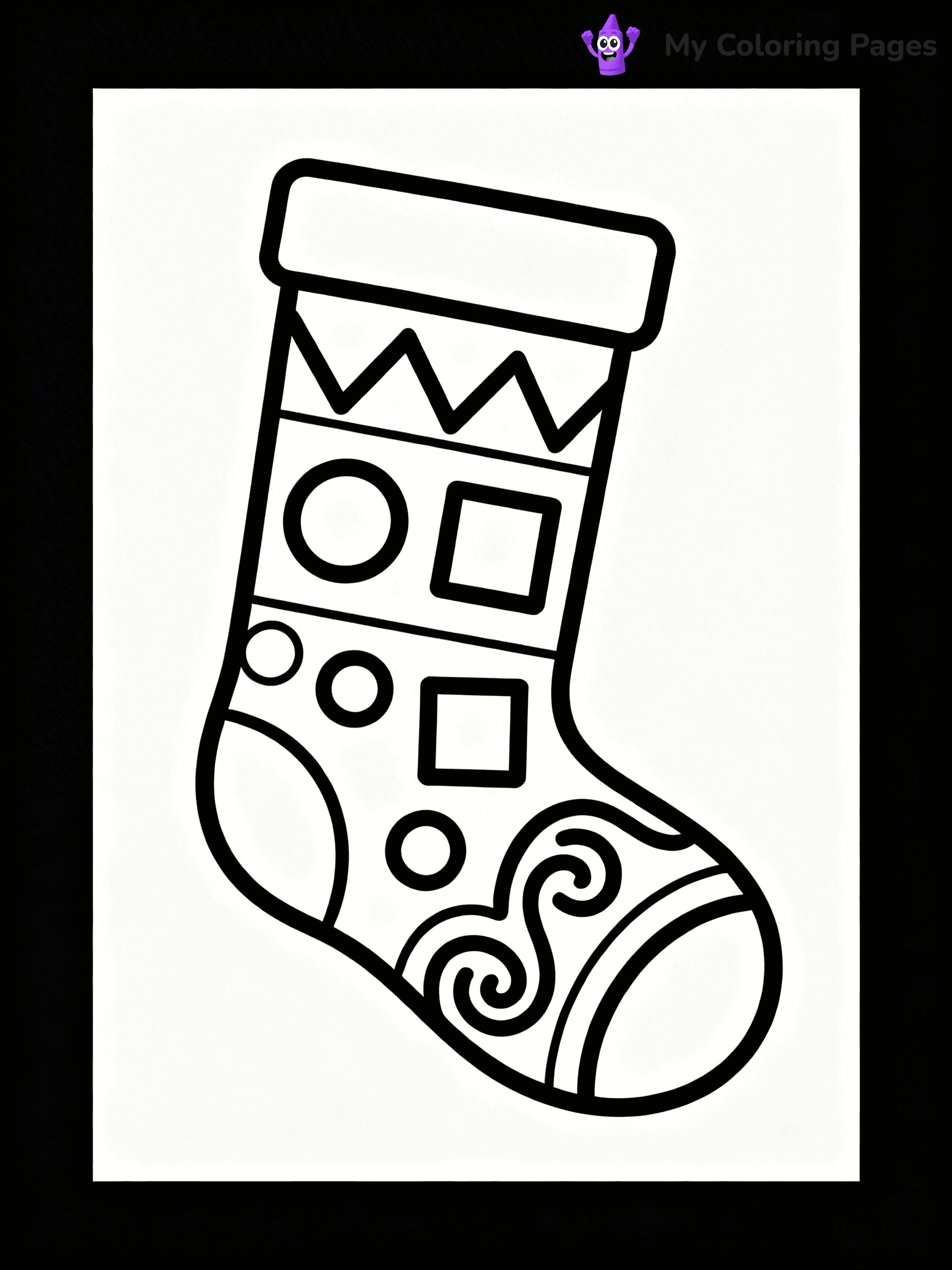 Sock Coloring Pages - 38