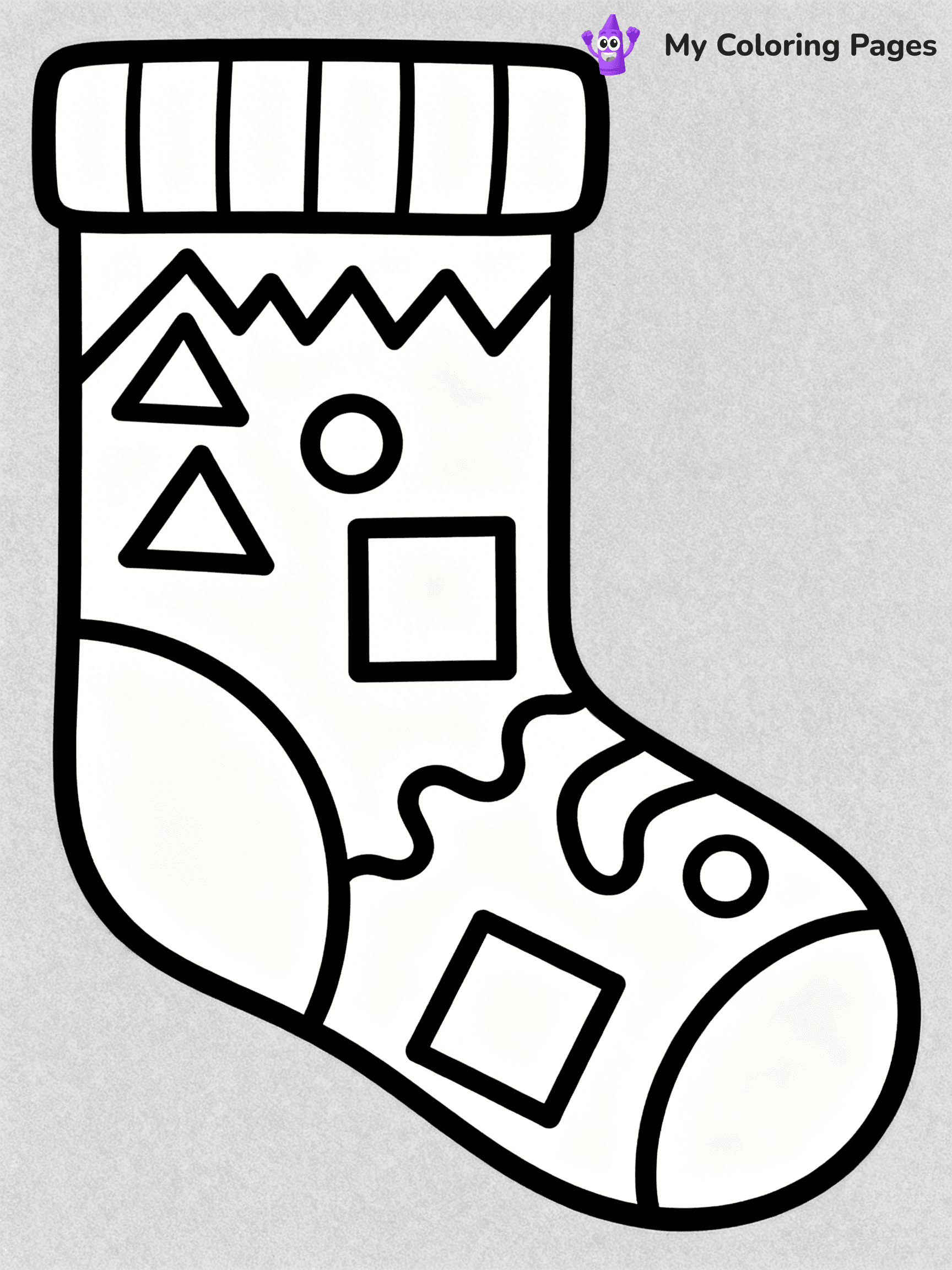 Sock Coloring Pages - 36