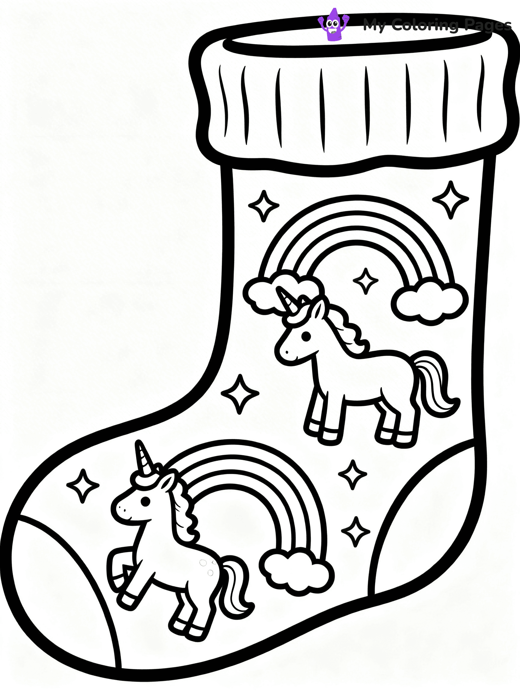 Sock Coloring Pages - 35