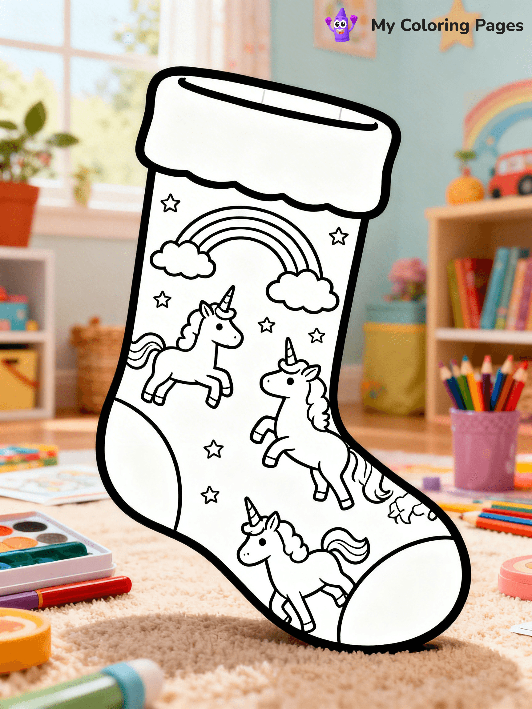 Sock Coloring Pages - 33