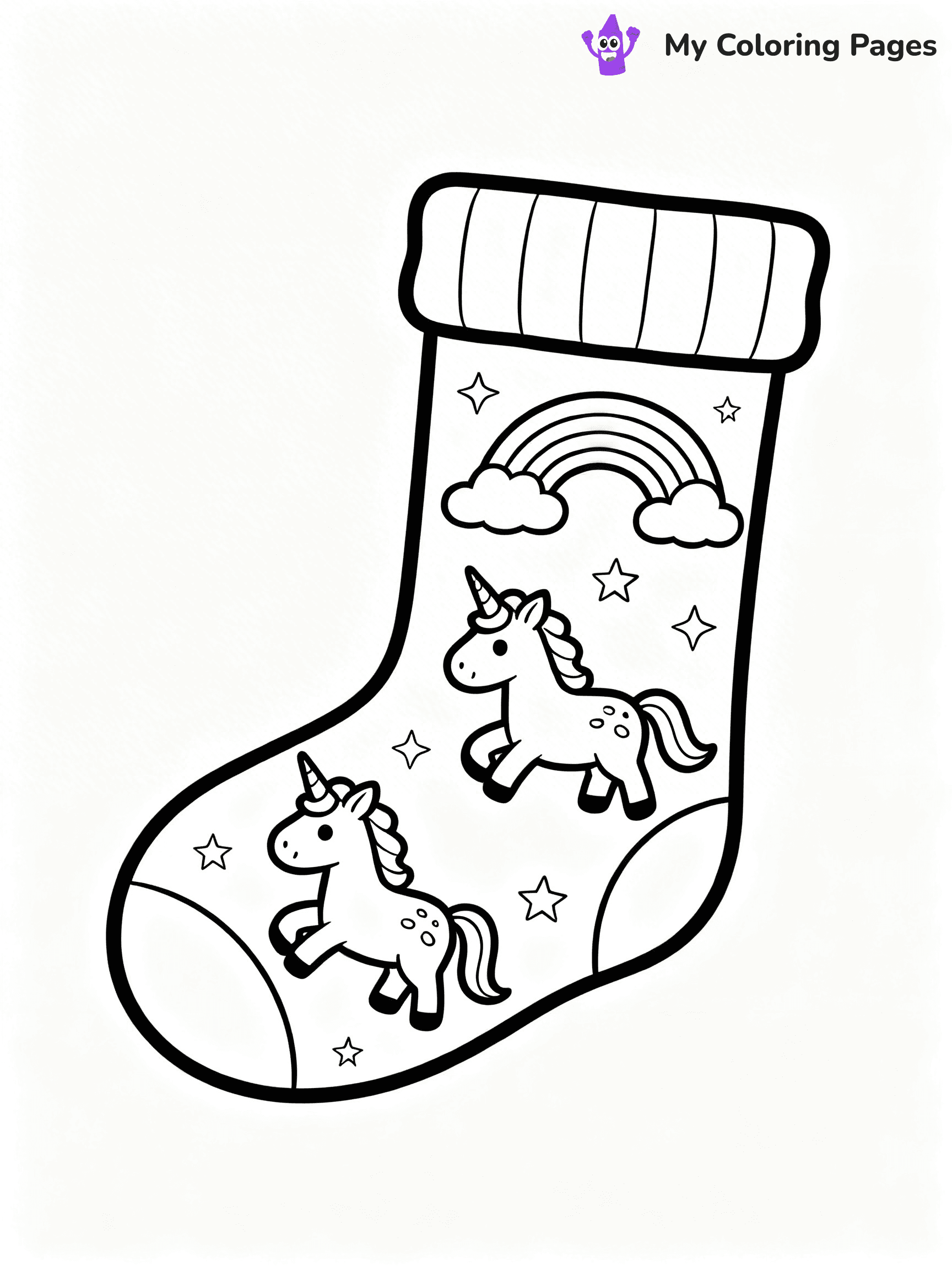 Sock Coloring Pages - 32