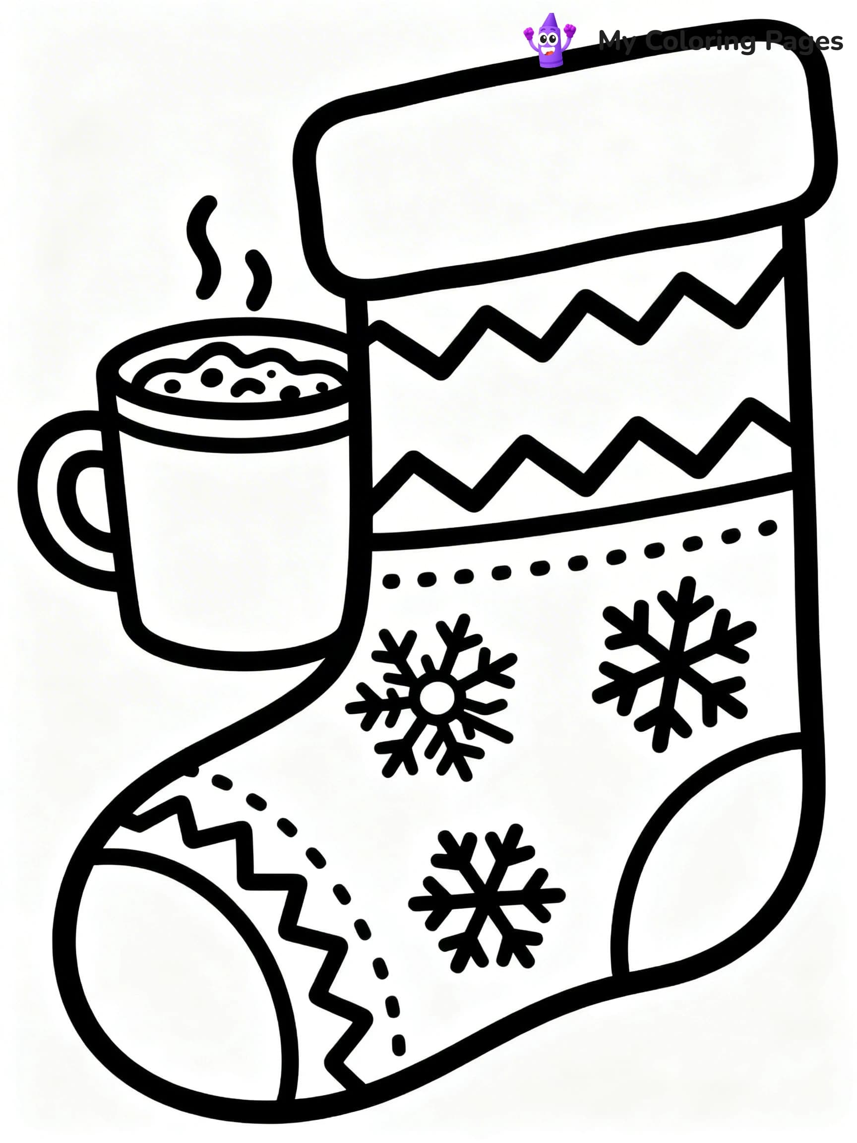 Sock Coloring Pages - 24