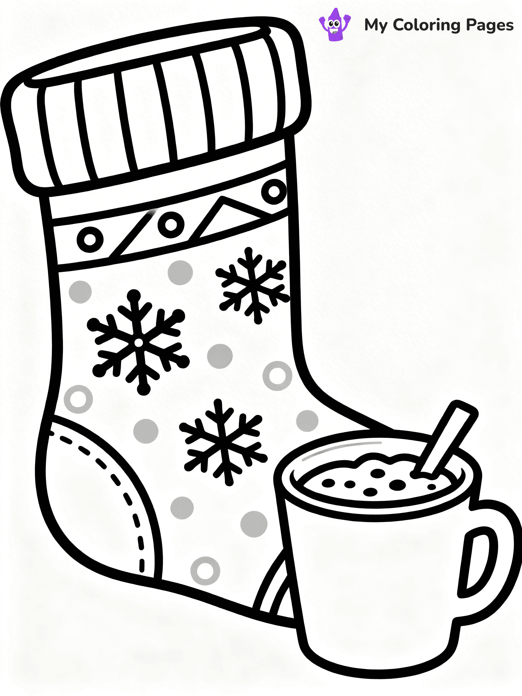 Sock Coloring Pages - 23