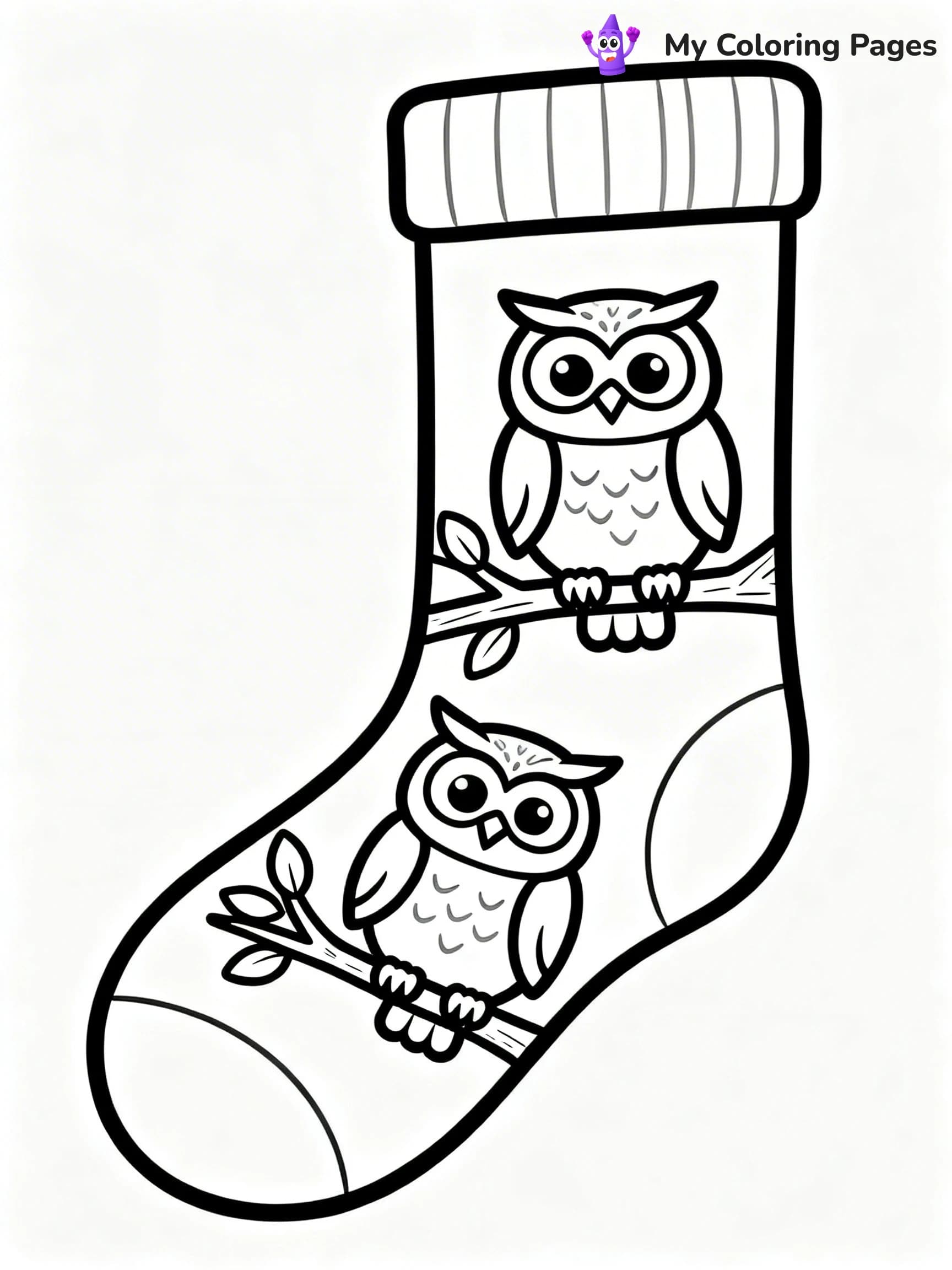 Sock Coloring Pages - 22