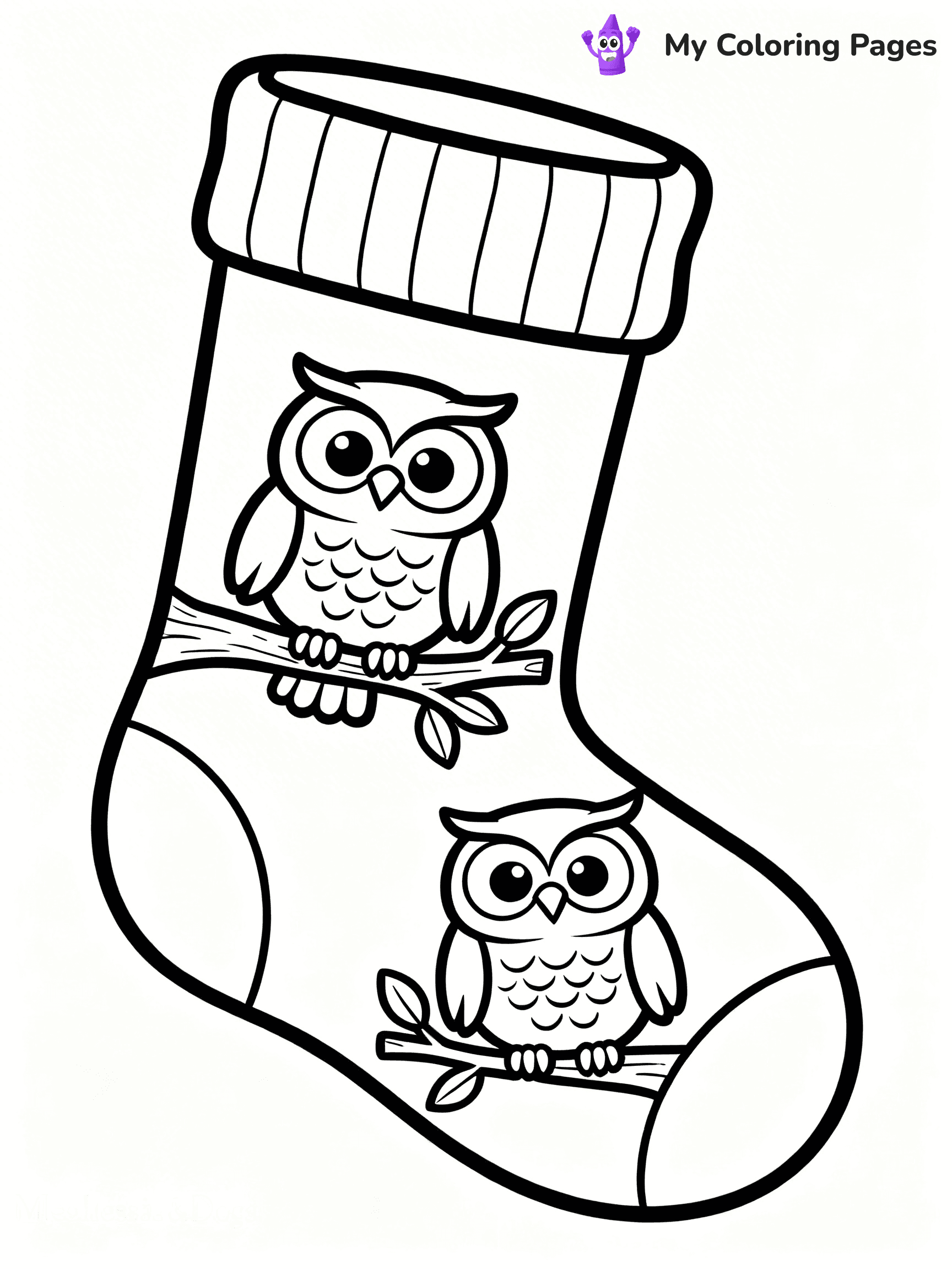 Sock Coloring Pages - 21
